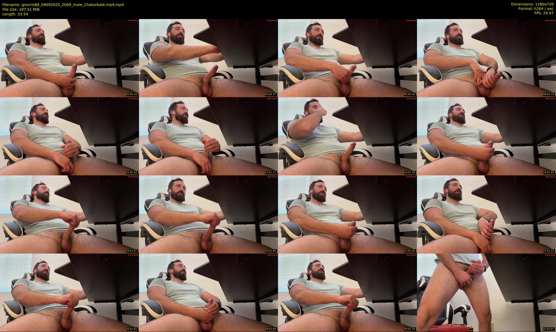 gnorris88 — 34 minute Chaturbate male cam show recording, 720p, Sep 9, 2025