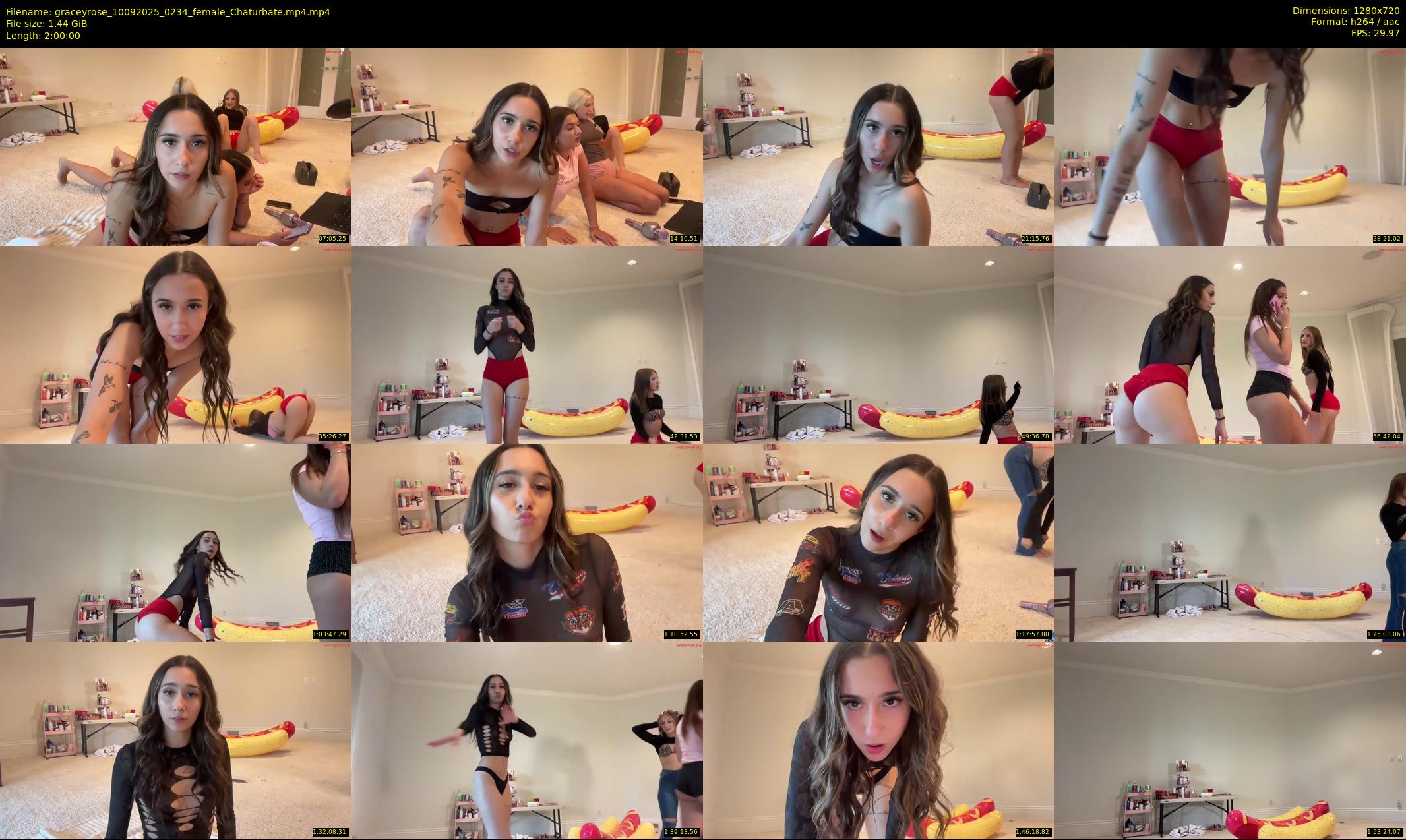 graceyrose — 120 minute Chaturbate female cam show recording, 720p, Sep 10, 2025