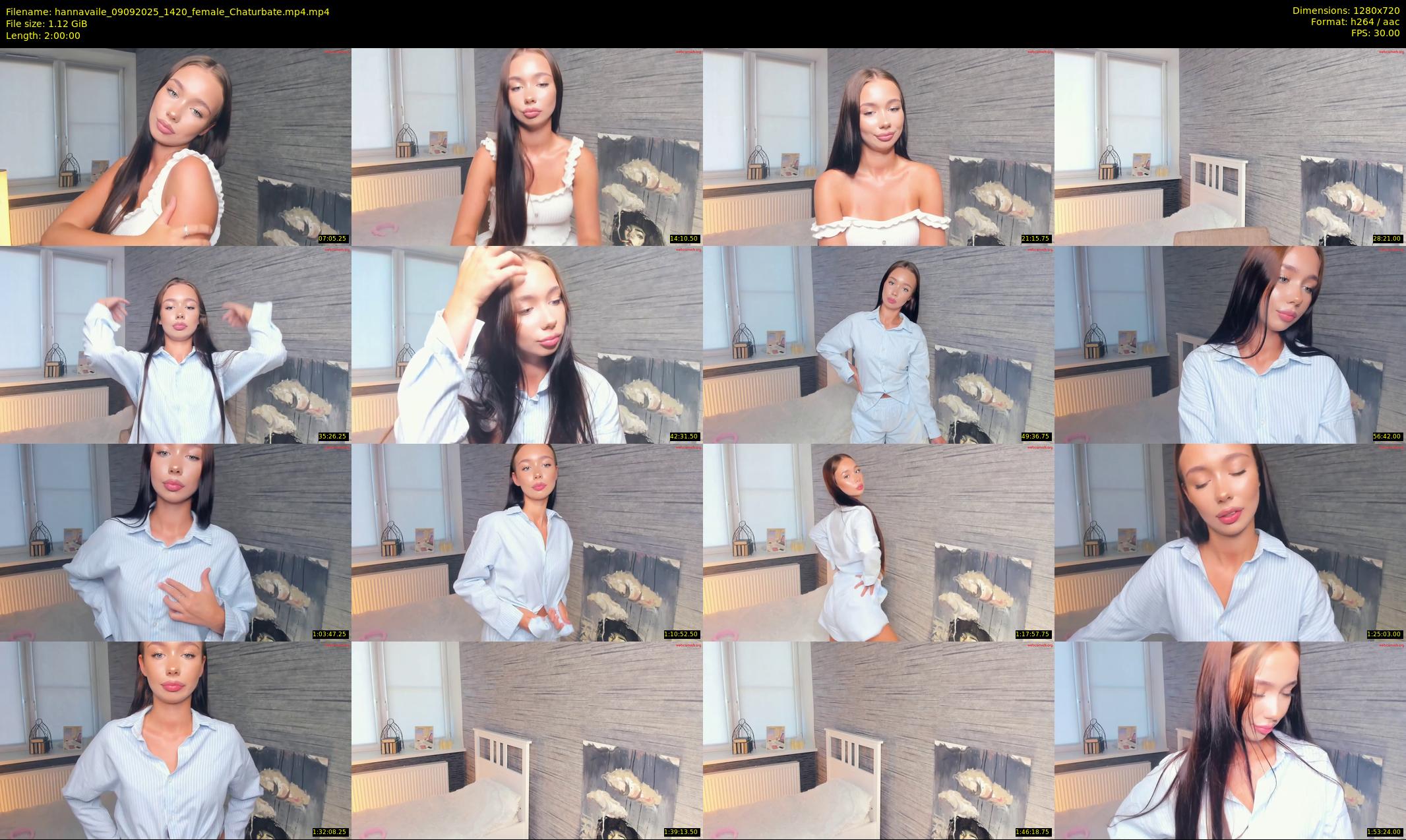 hannavaile — 120 minute Chaturbate female cam show recording, 720p, Sep 9, 2025