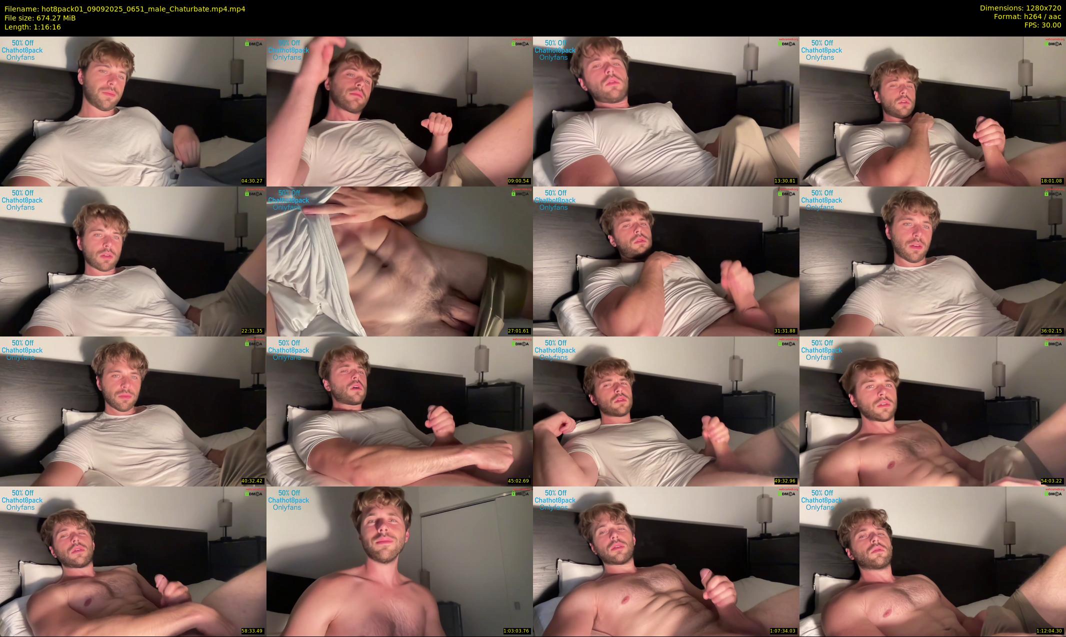 hot8pack01 — 77 minute Chaturbate male cam show recording, 720p, Sep 9, 2025