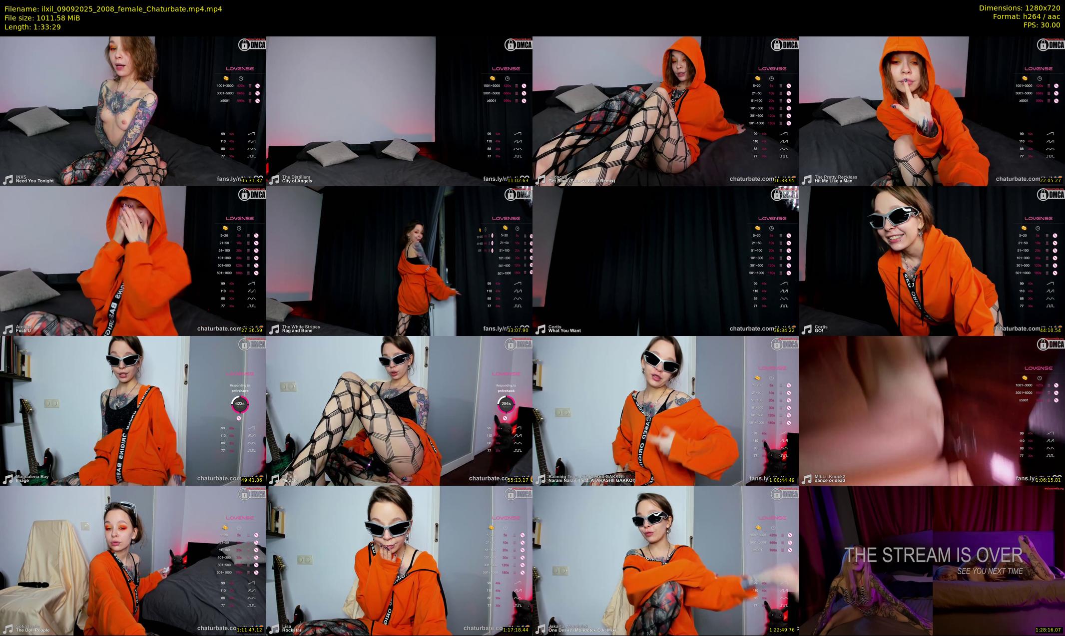 ilxil — 94 minute Chaturbate female cam show recording, 720p, Sep 9, 2025