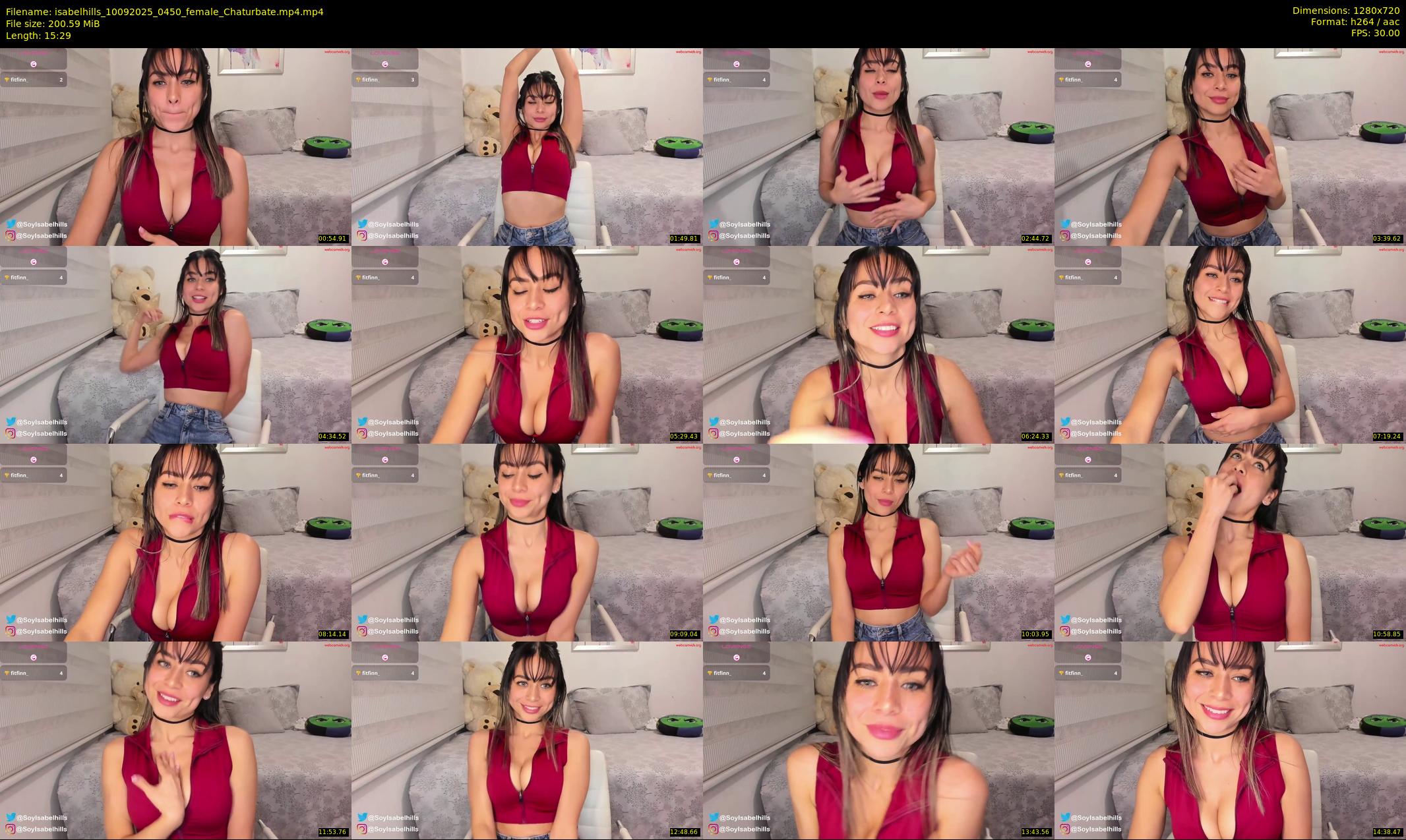 isabelhills — 16 minute Chaturbate female cam show recording, 720p, Sep 10, 2025