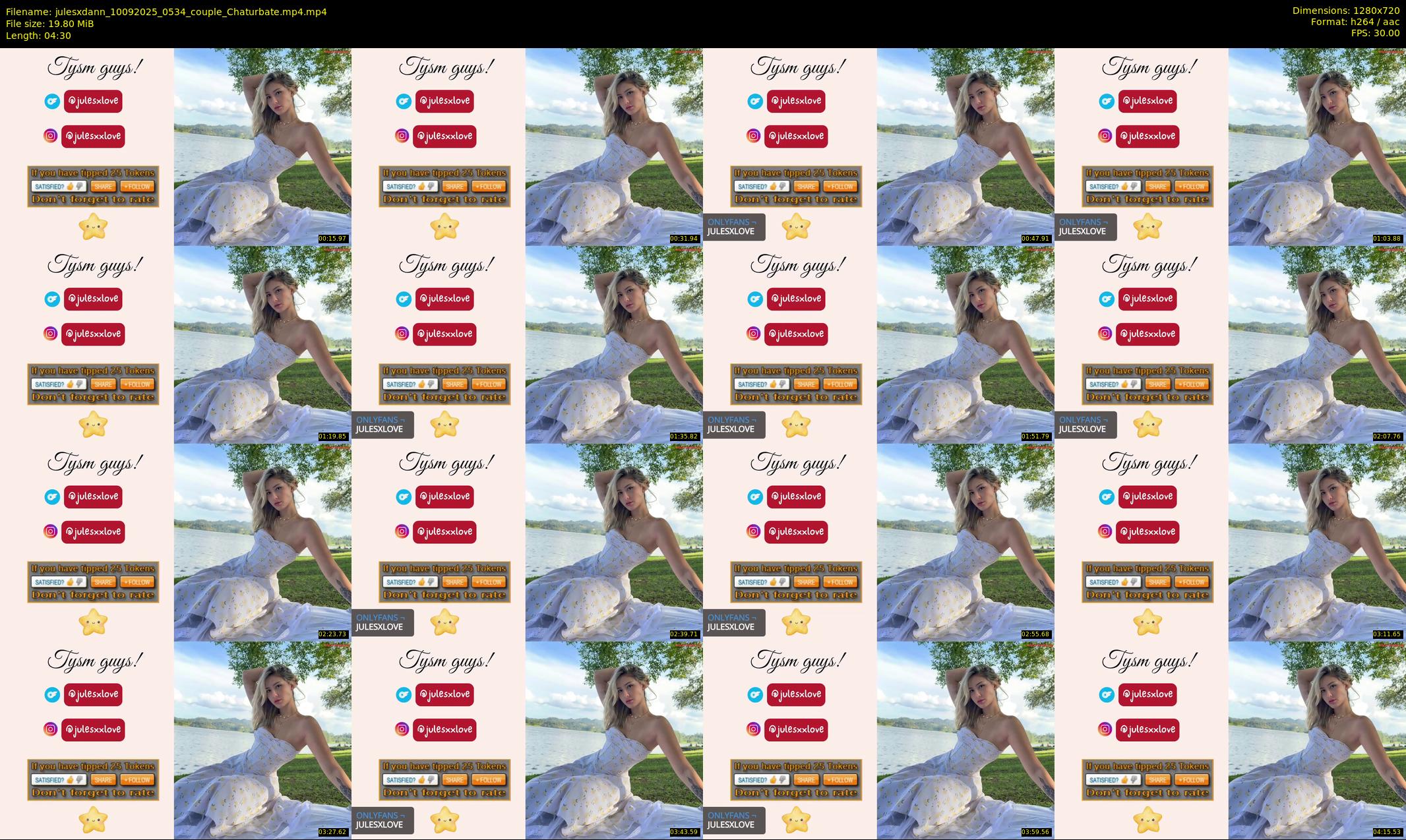julesxdann — 5 minute Chaturbate couple cam show recording, 720p, Sep 10, 2025