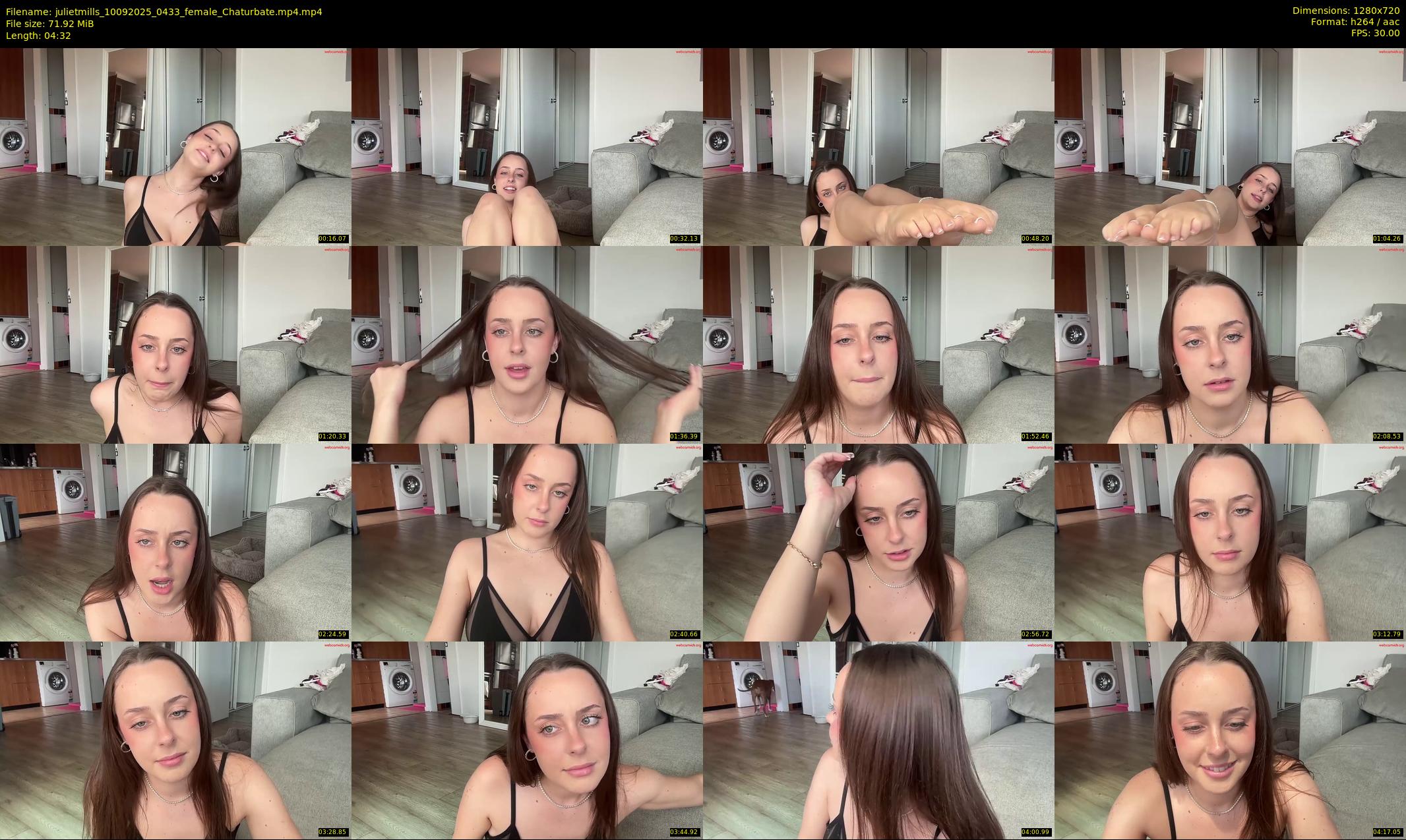 julietmills — 5 minute Chaturbate female cam show recording, 720p, Sep 10, 2025