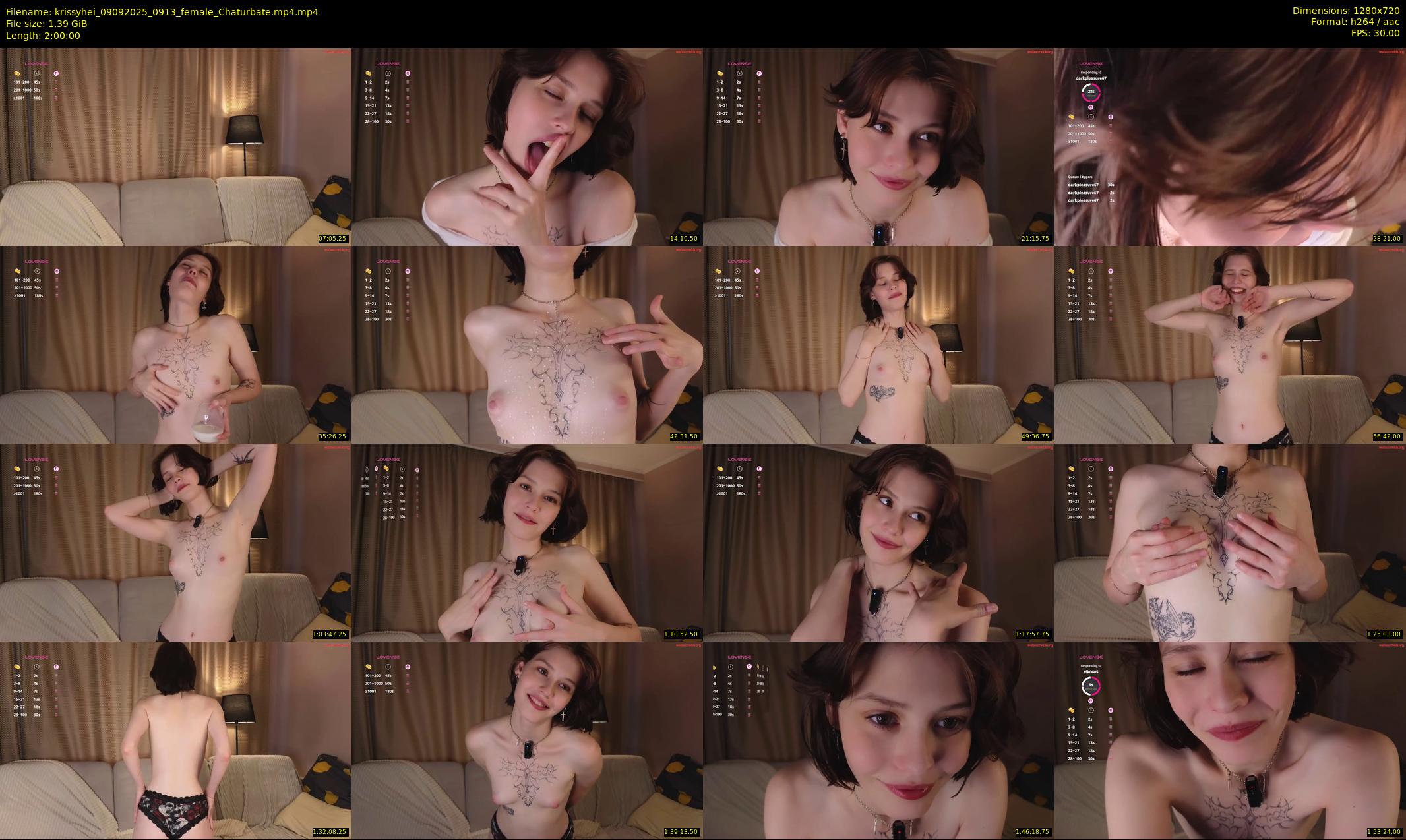 krissyhei — 120 minute Chaturbate female cam show recording, 720p, Sep 9, 2025