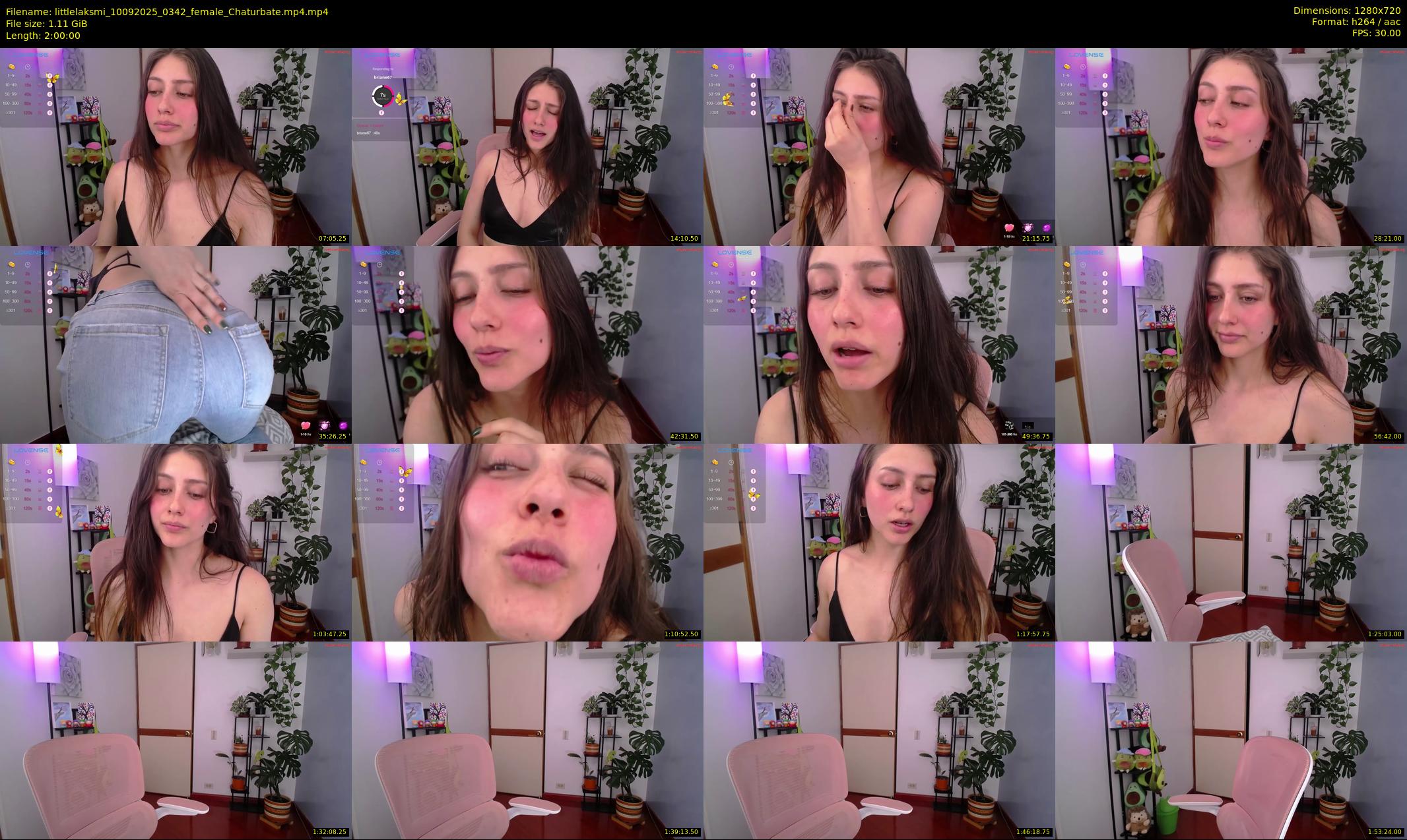 littlelaksmi — 120 minute Chaturbate female cam show recording, 720p, Sep 10, 2025