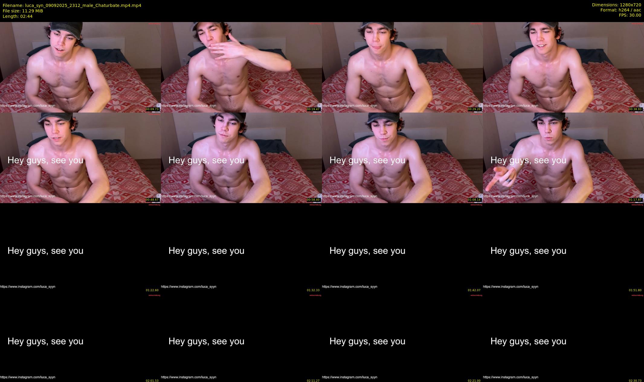 luca_syn — 3 minute Chaturbate male cam show recording, 720p, Sep 9, 2025