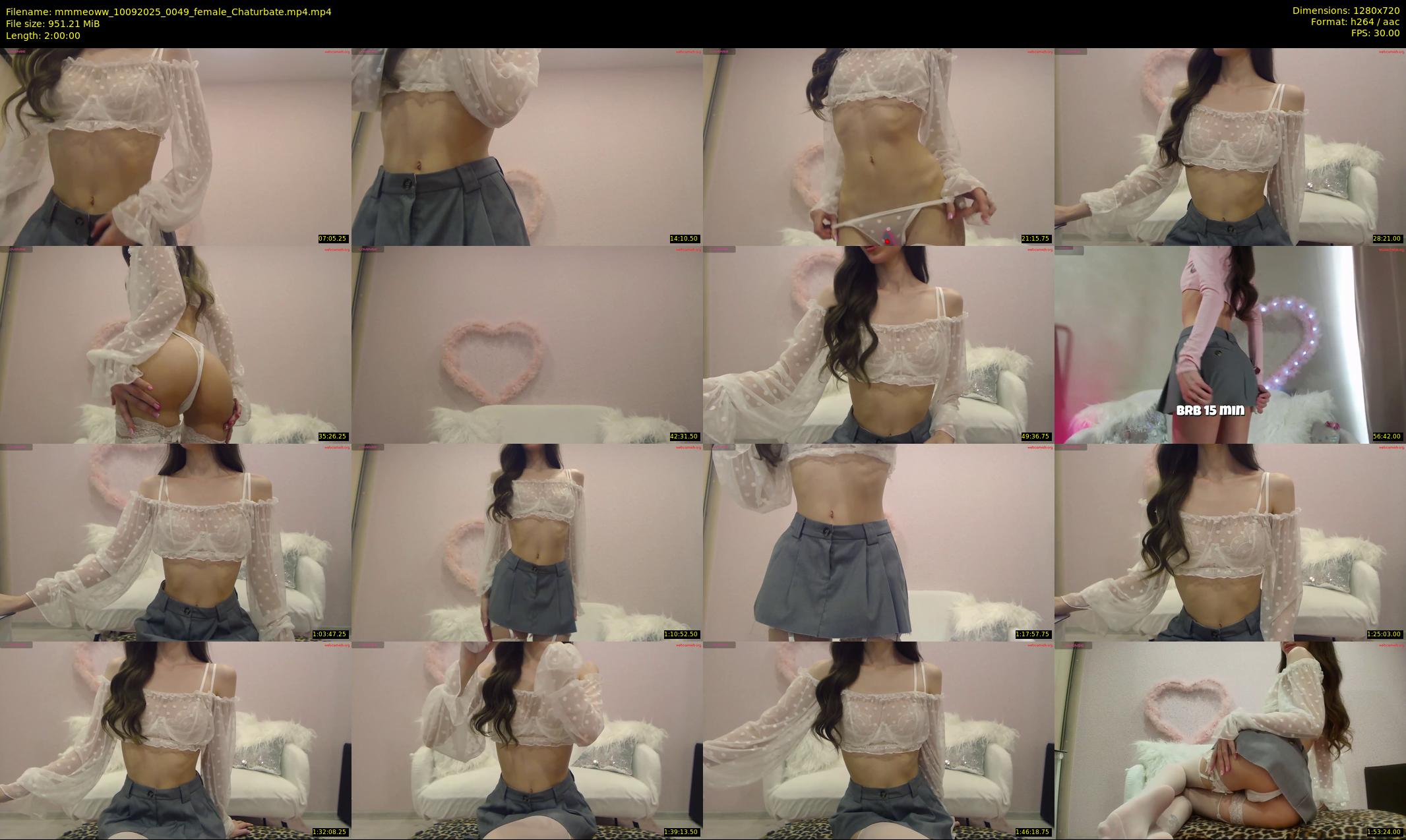 mmmeoww — 120 minute Chaturbate female cam show recording, 720p, Sep 10, 2025