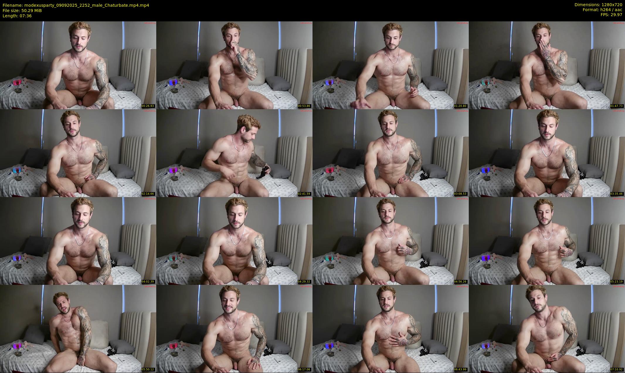 modexusparty — 8 minute Chaturbate male cam show recording, 720p, Sep 9, 2025