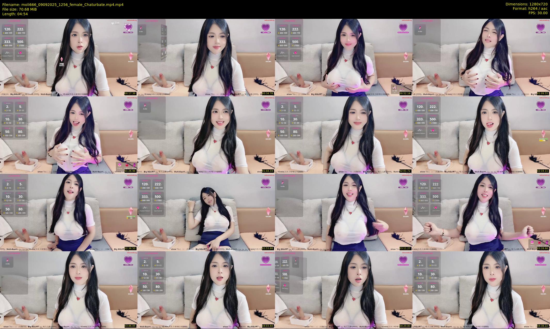 moli666 — 5 minute Chaturbate female cam show recording, 720p, Sep 9, 2025