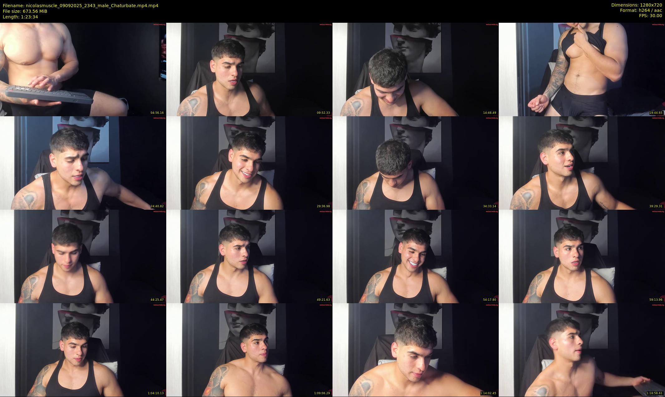 nicolasmuscle — 84 minute Chaturbate male cam show recording, 720p, Sep 9, 2025