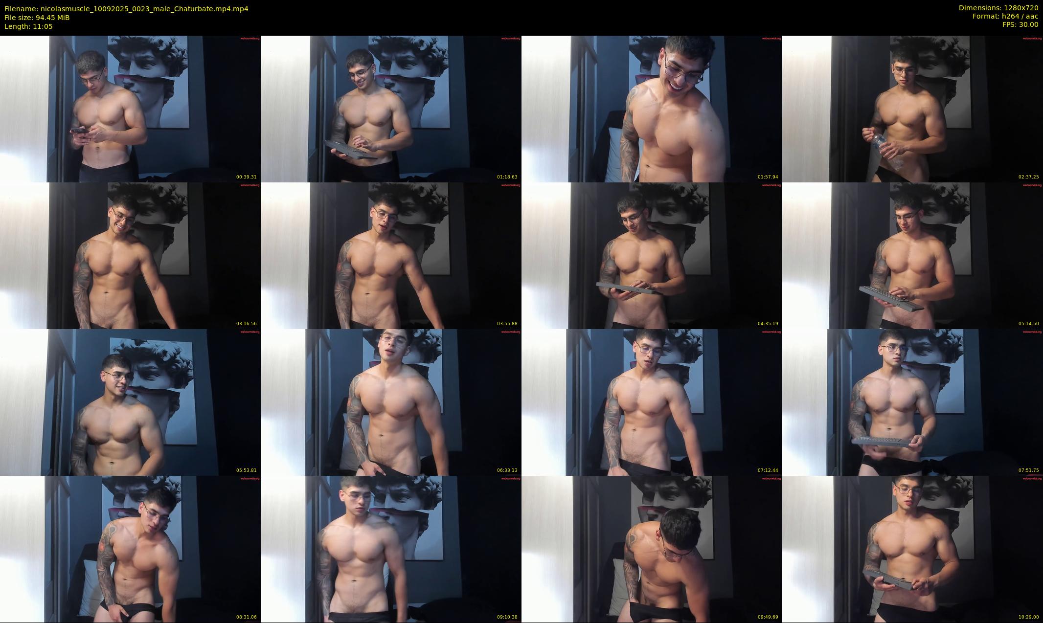 nicolasmuscle — 12 minute Chaturbate male cam show recording, 720p, Sep 10, 2025