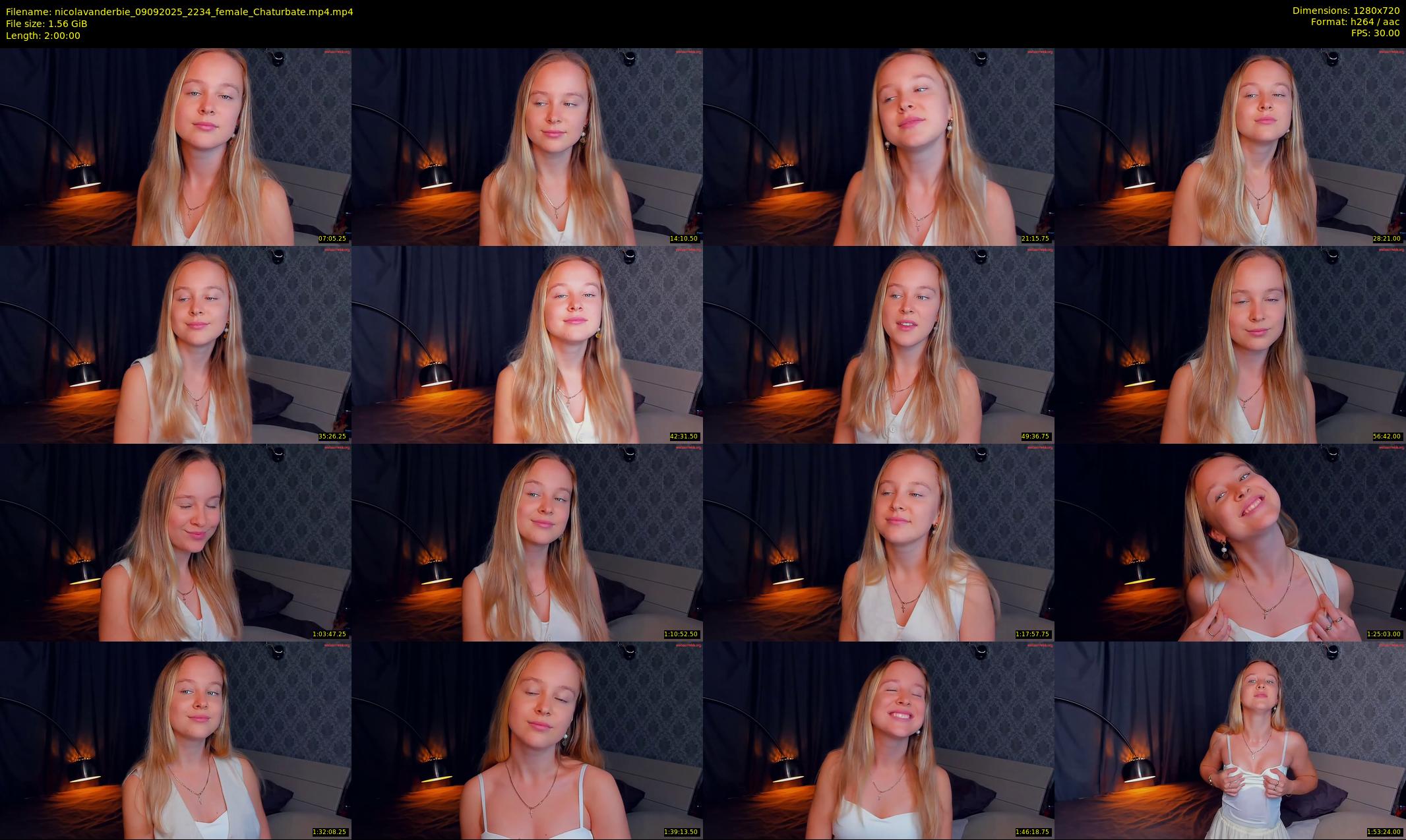 nicolavanderbie — 120 minute Chaturbate female cam show recording, 720p, Sep 9, 2025