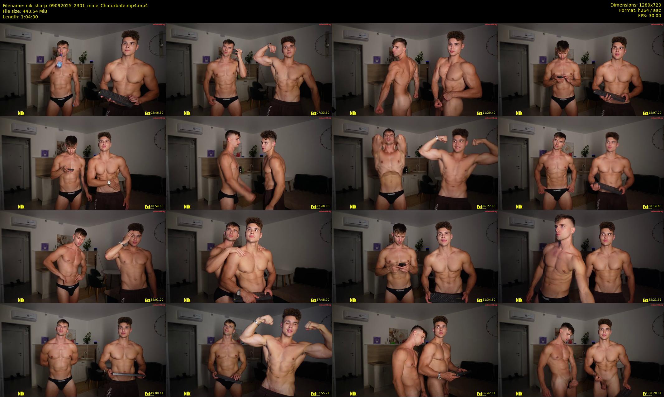 nik_sharp — 64 minute Chaturbate male cam show recording, 720p, Sep 9, 2025