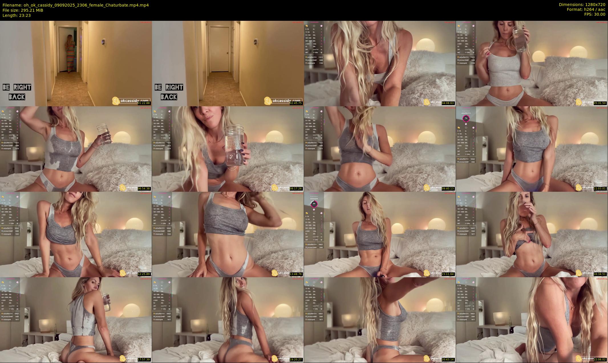 oh_ok_cassidy — 24 minute Chaturbate female cam show recording, 720p, Sep 9, 2025