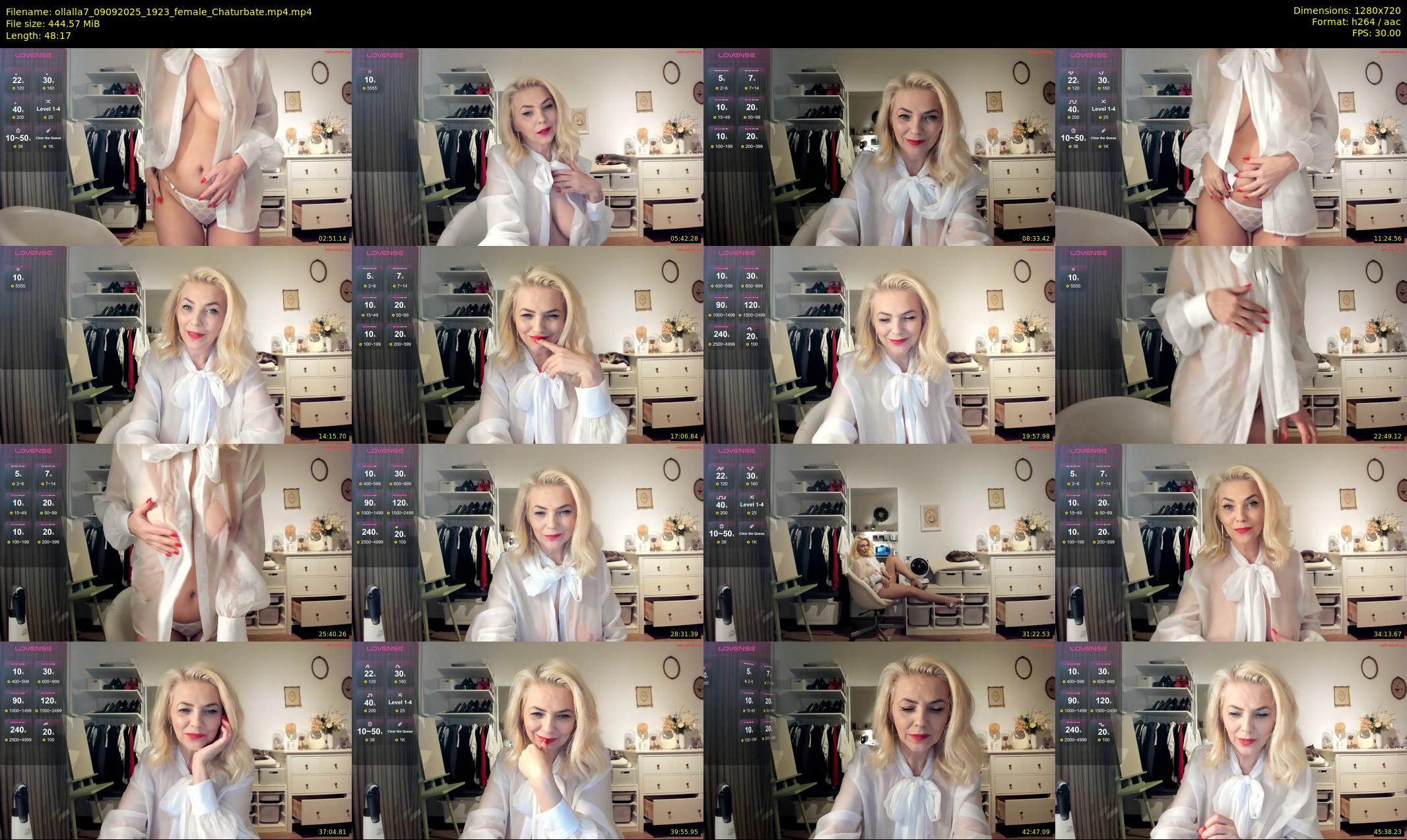 ollalla7 — 49 minute Chaturbate female cam show recording, 720p, Sep 9, 2025