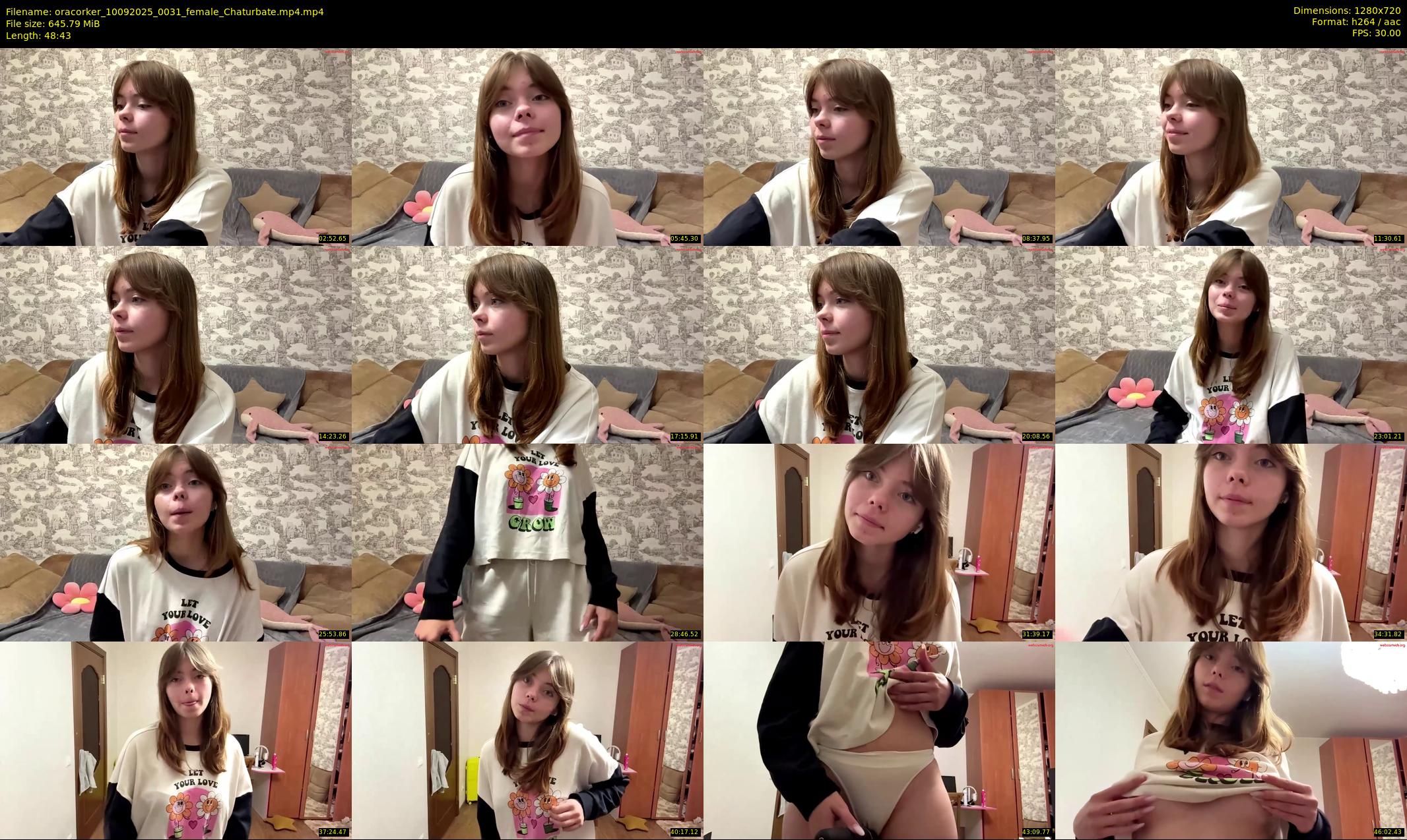 oracorker — 49 minute Chaturbate female cam show recording, 720p, Sep 10, 2025