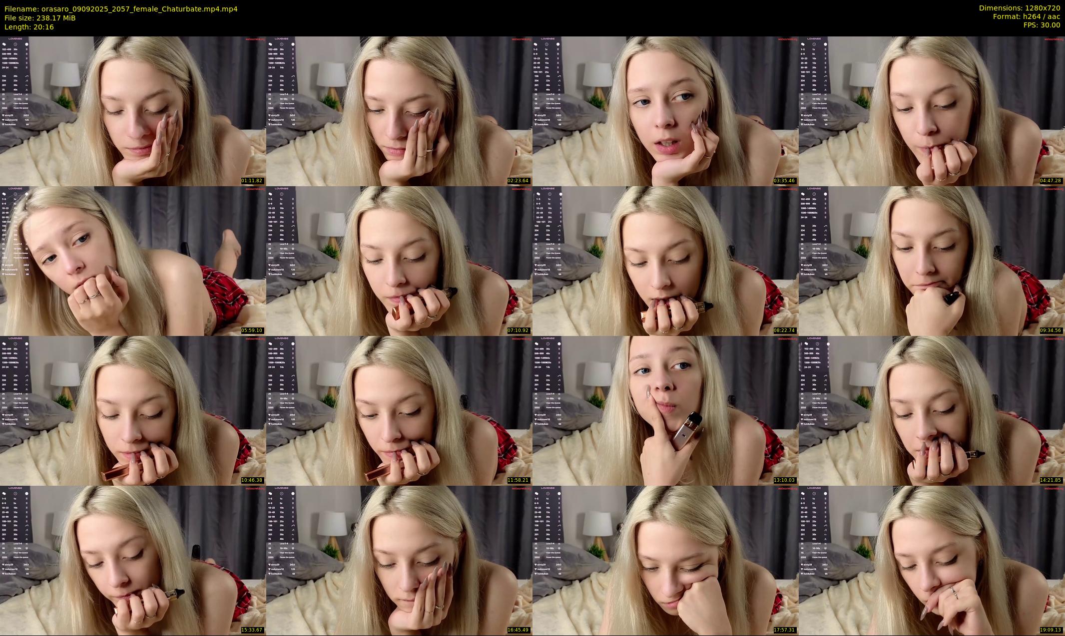 orasaro — 21 minute Chaturbate female cam show recording, 720p, Sep 9, 2025
