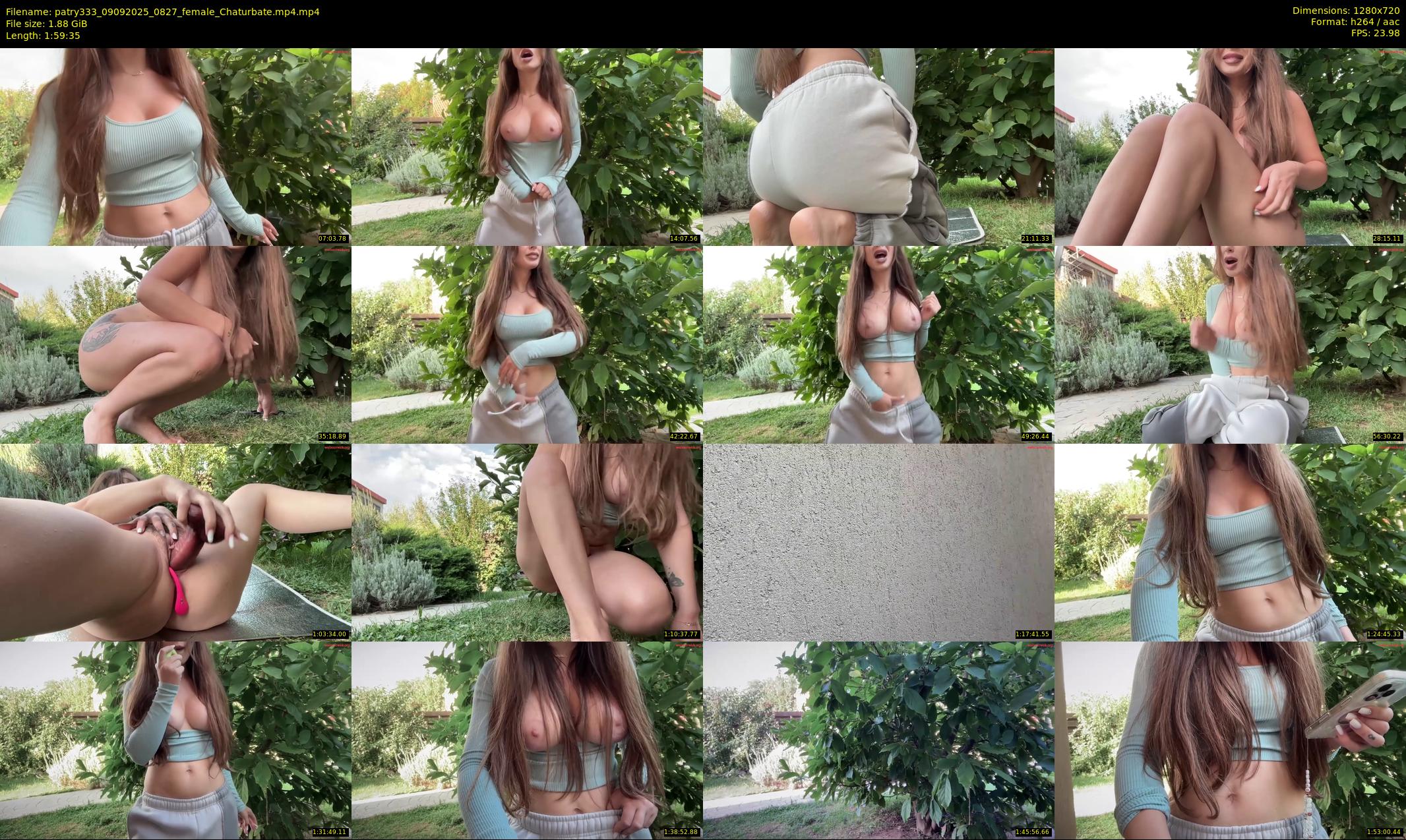 patry333 — 120 minute Chaturbate female cam show recording, 720p, Sep 9, 2025