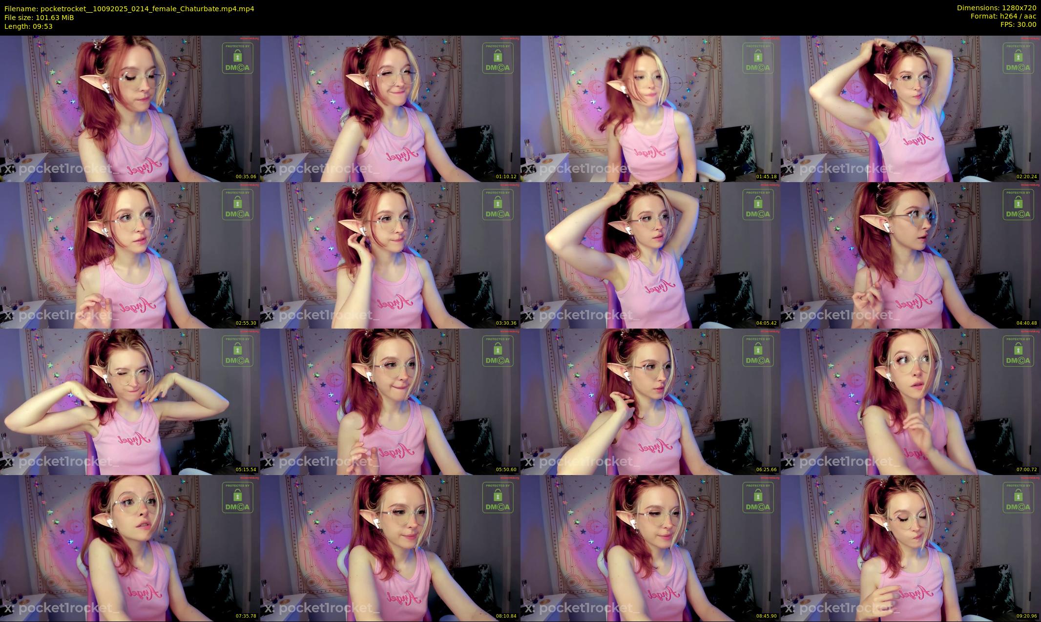 pocketrocket_ — 10 minute Chaturbate female cam show recording, 720p, Sep 10, 2025