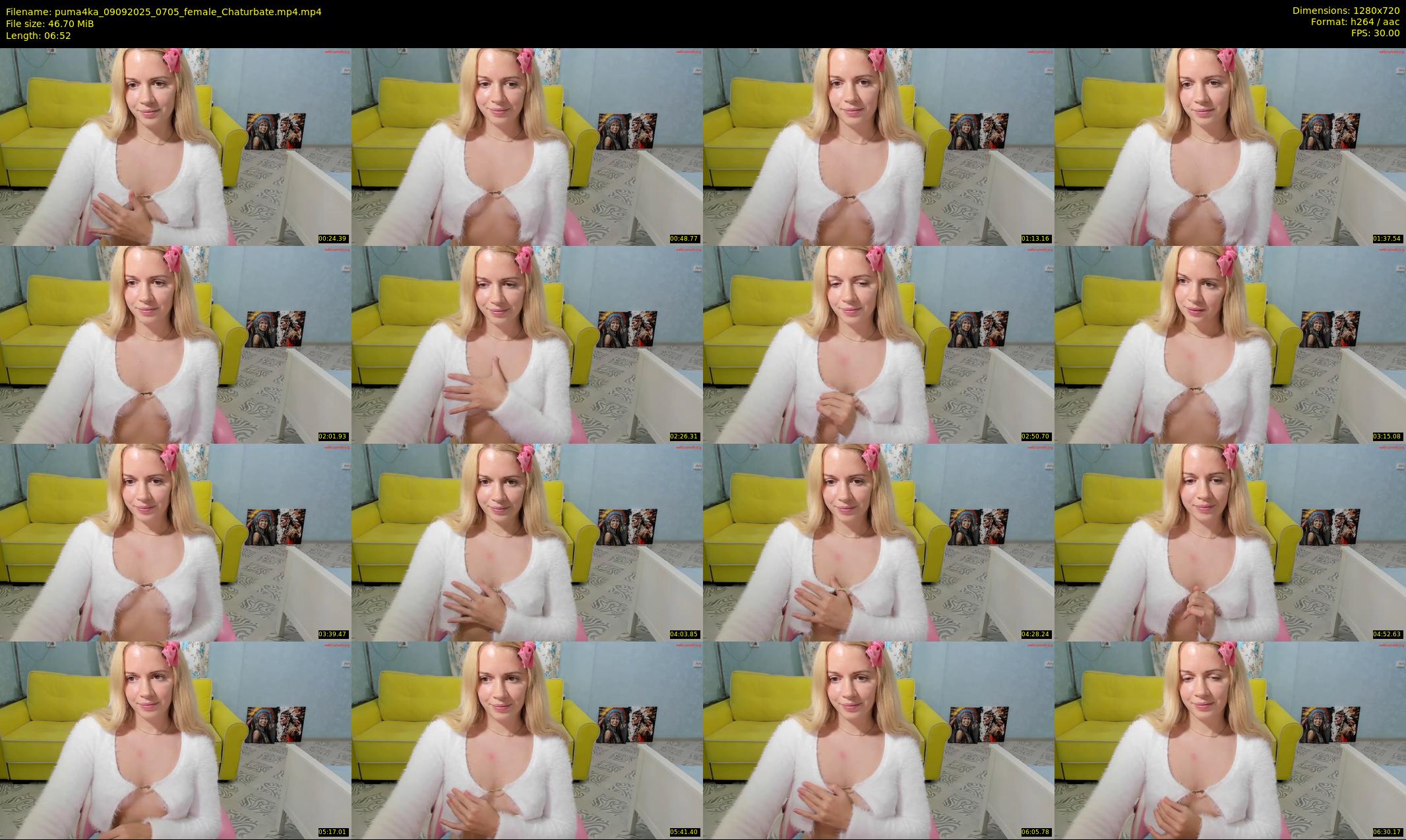 puma4ka — 7 minute Chaturbate female cam show recording, 720p, Sep 9, 2025