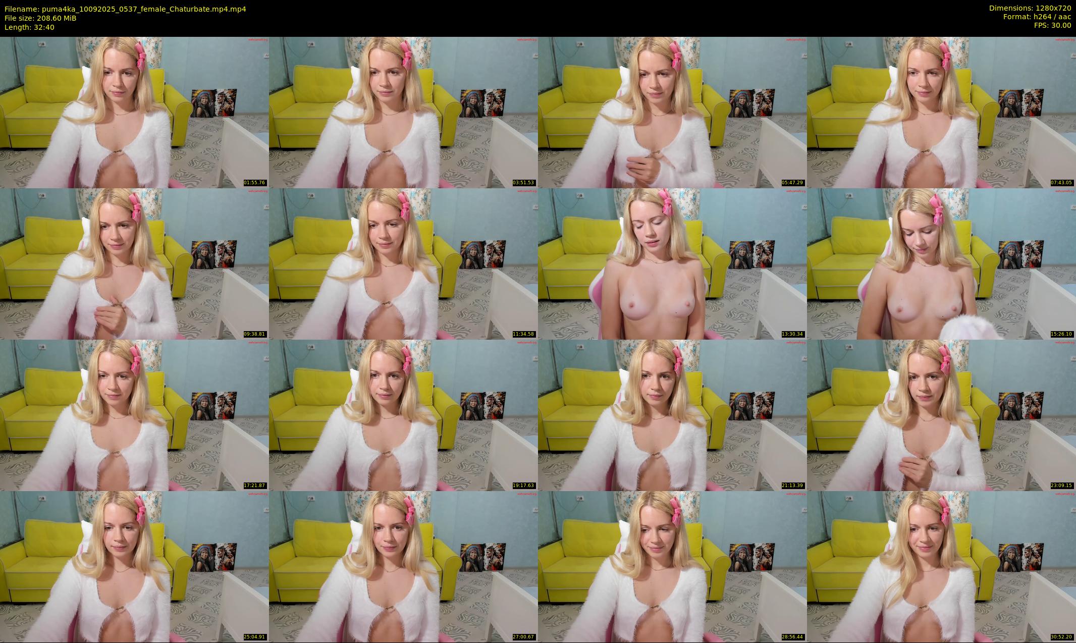 puma4ka — 33 minute Chaturbate female cam show recording, 720p, Sep 10, 2025