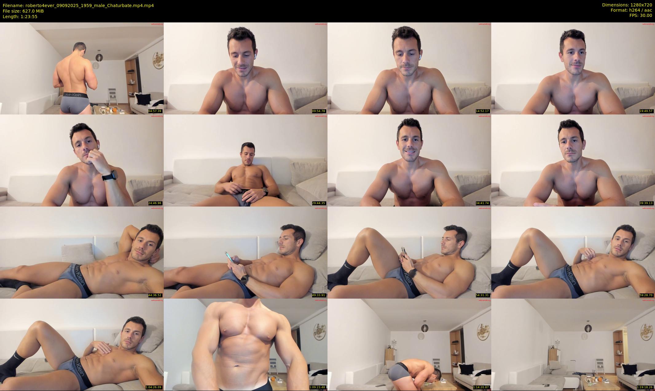 roberto4ever — 84 minute Chaturbate male cam show recording, 720p, Sep 9, 2025