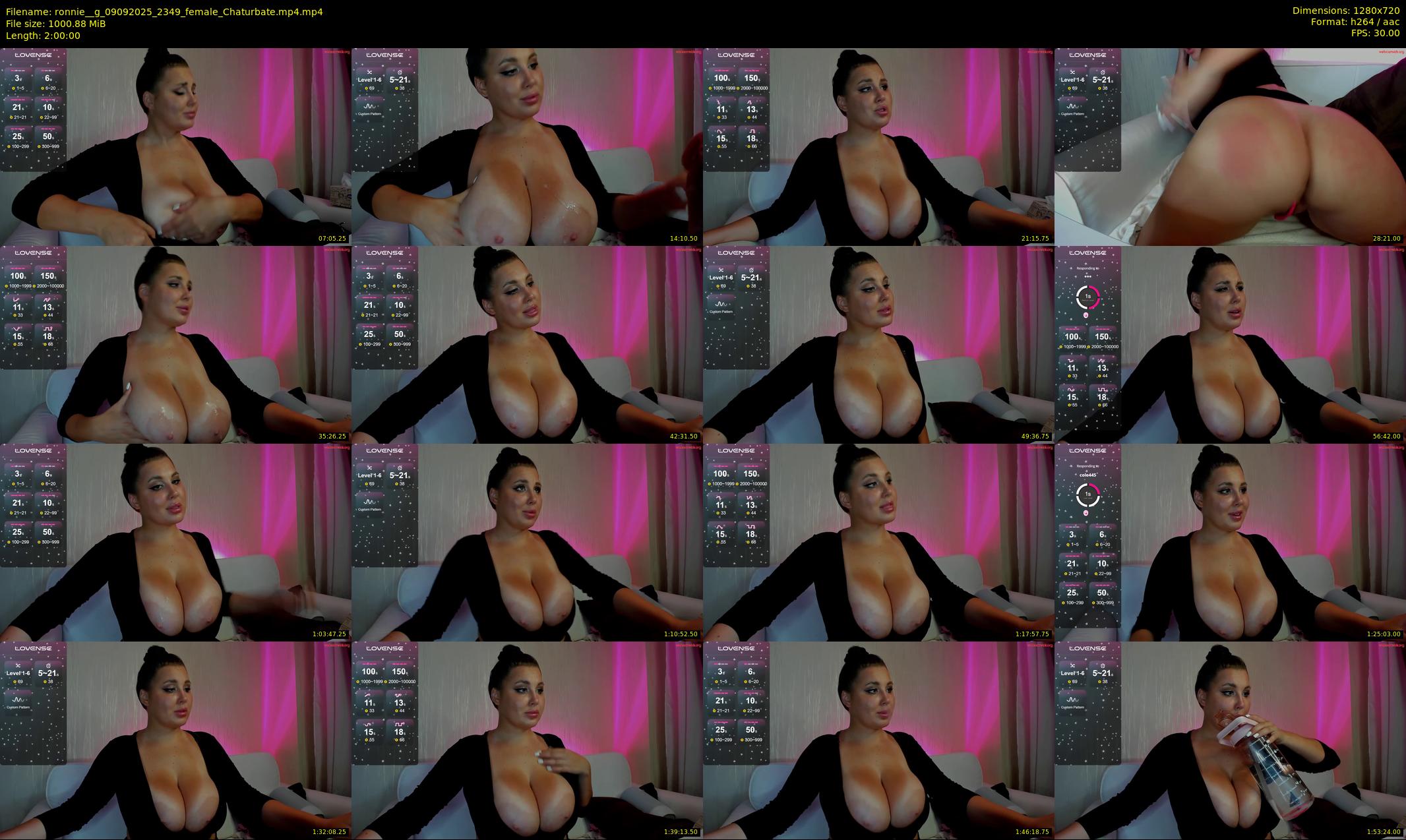 ronnie__g — 120 minute Chaturbate female cam show recording, 720p, Sep 9, 2025