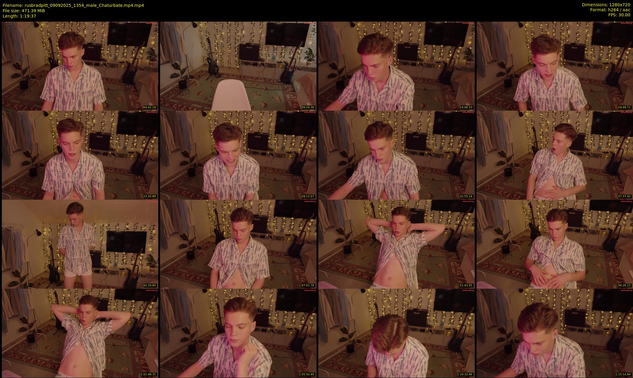 rusbradpitt — 80 minute Chaturbate male cam show recording, 720p, Sep 9, 2025