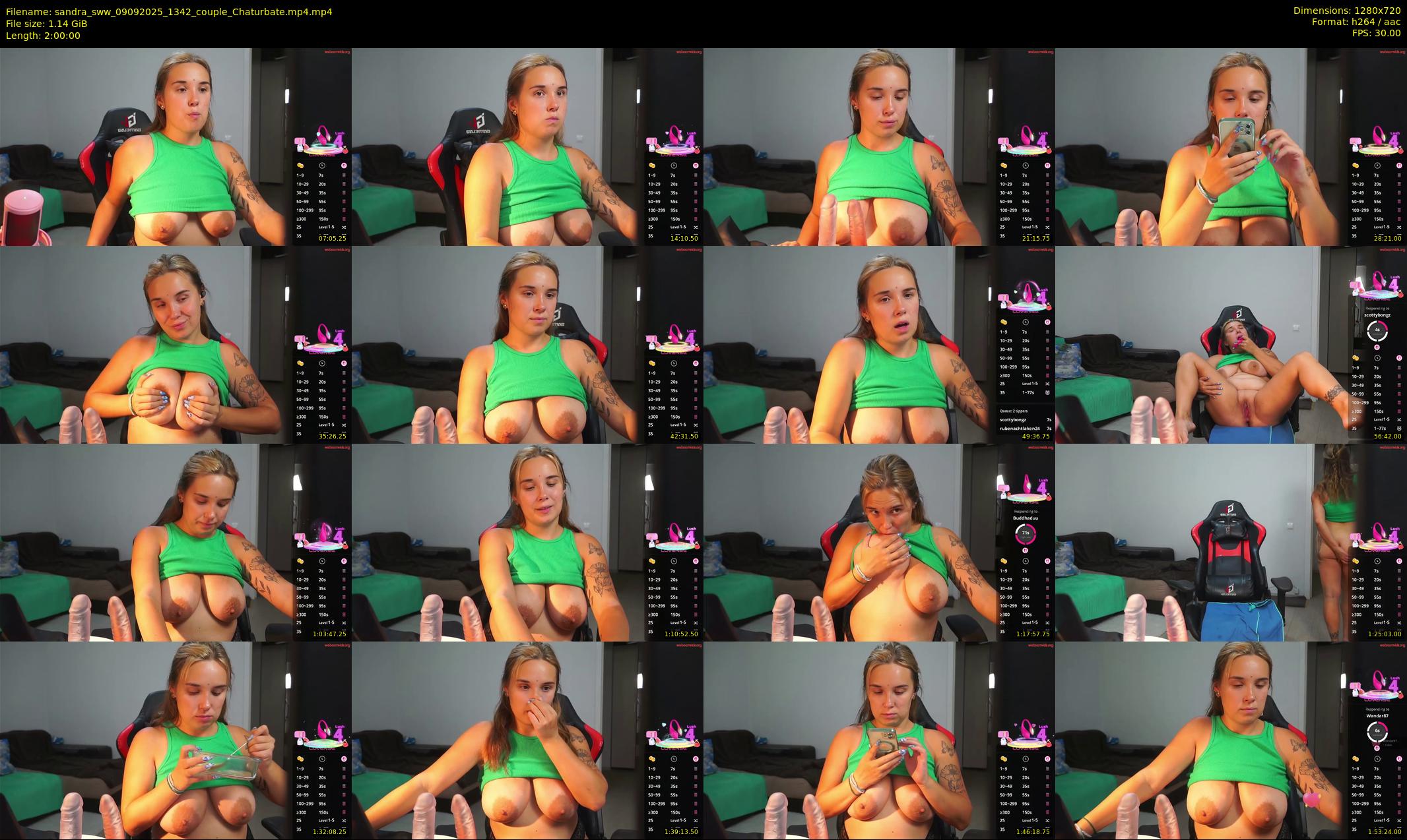 sandra_sww — 120 minute Chaturbate couple cam show recording, 720p, Sep 9, 2025