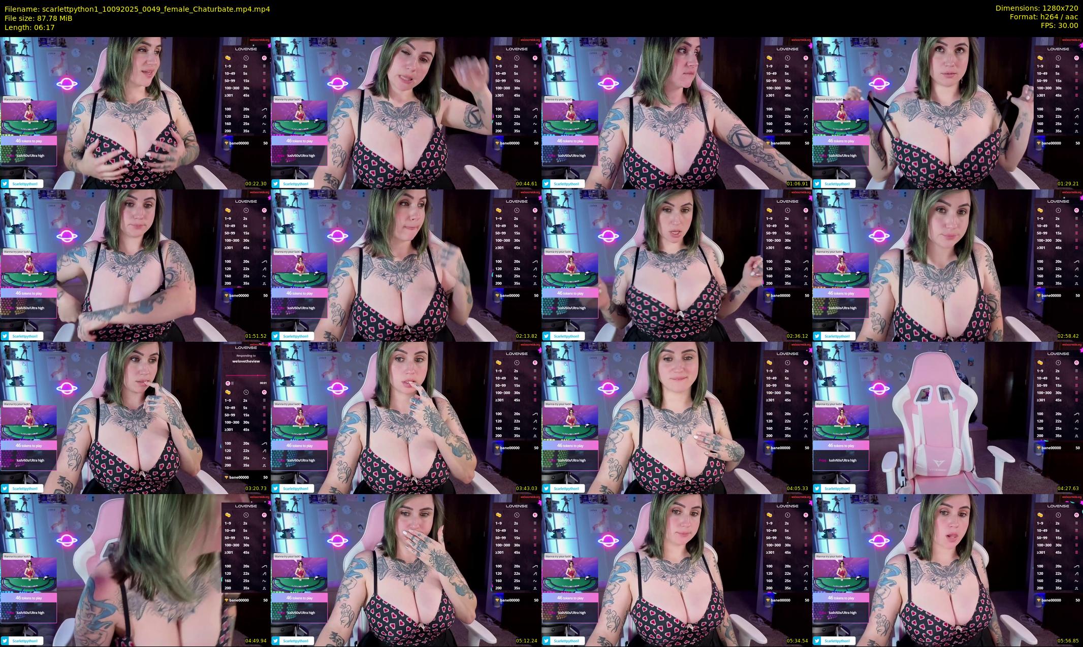 scarlettpython1 — 7 minute Chaturbate female cam show recording, 720p, Sep 10, 2025