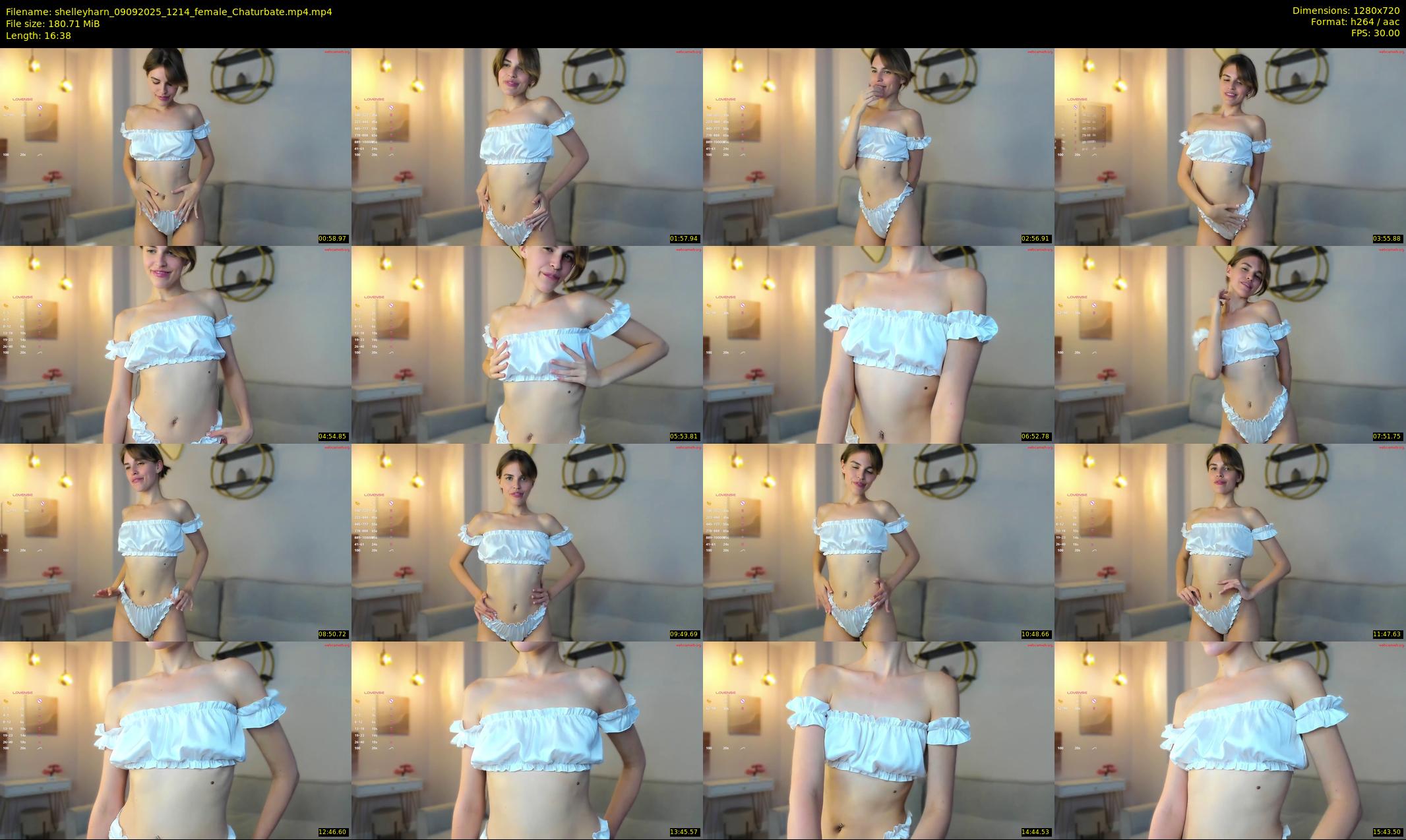 shelleyharn — 17 minute Chaturbate female cam show recording, 720p, Sep 9, 2025