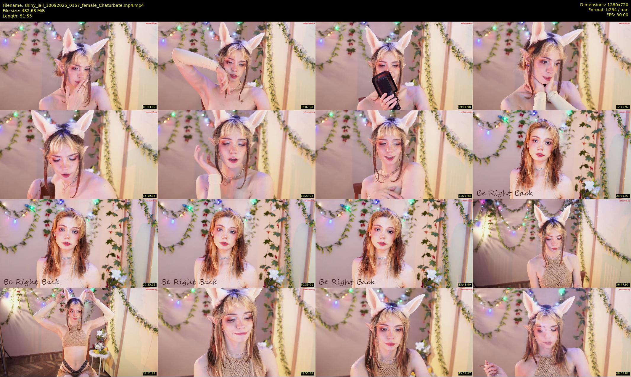 shiny_jail — 52 minute Chaturbate female cam show recording, 720p, Sep 10, 2025