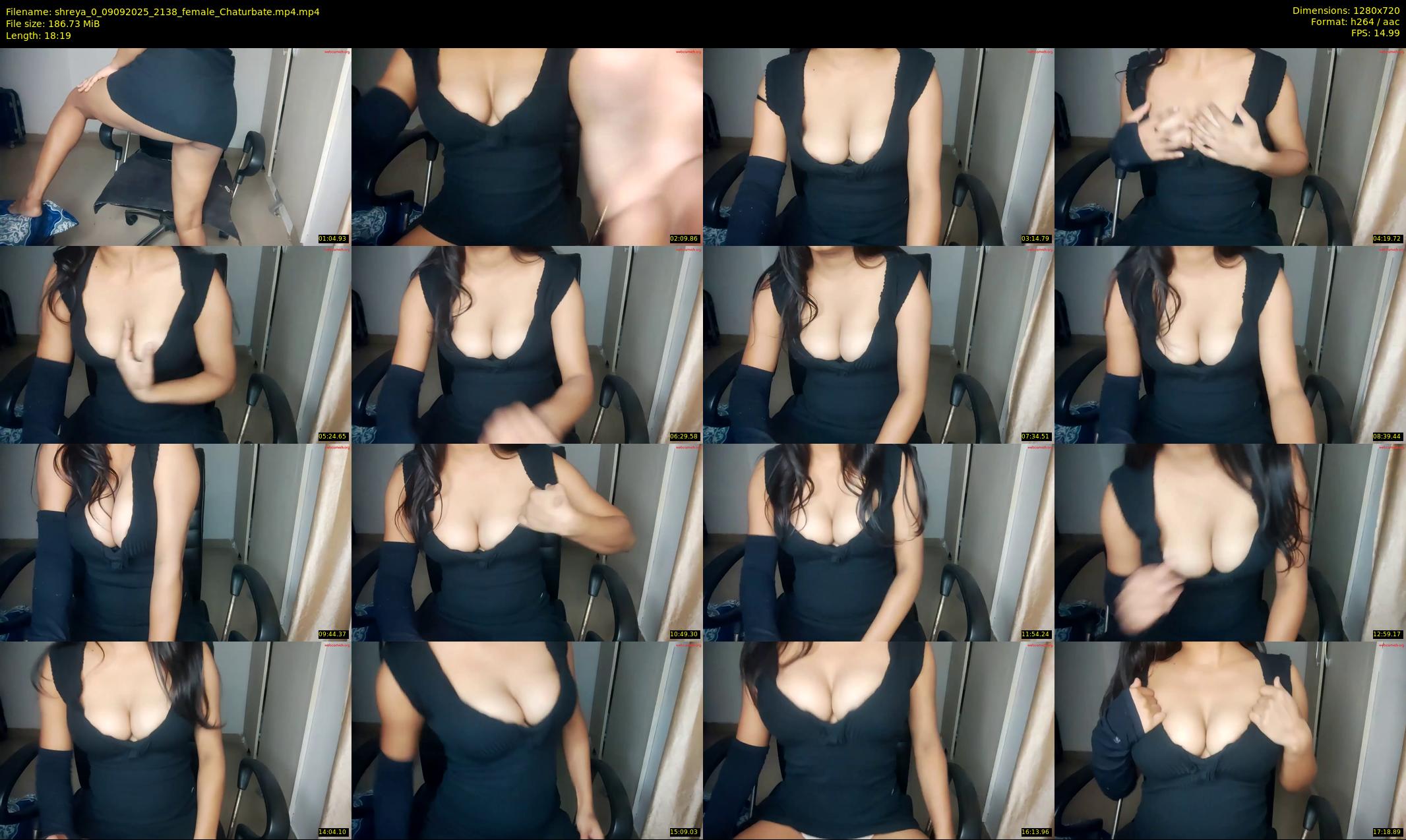 shreya_0 — 19 minute Chaturbate female cam show recording, 720p, Sep 9, 2025