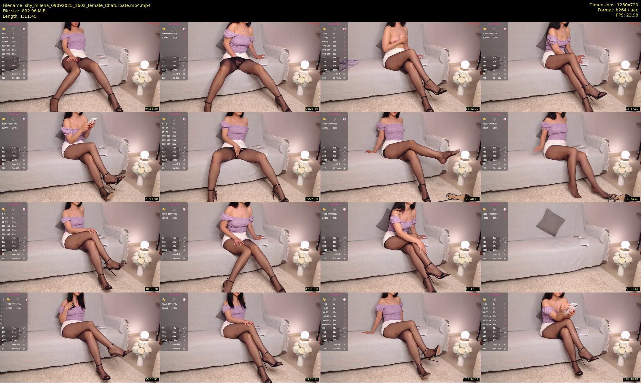shy_milena — 72 minute Chaturbate female cam show recording, 720p, Sep 9, 2025