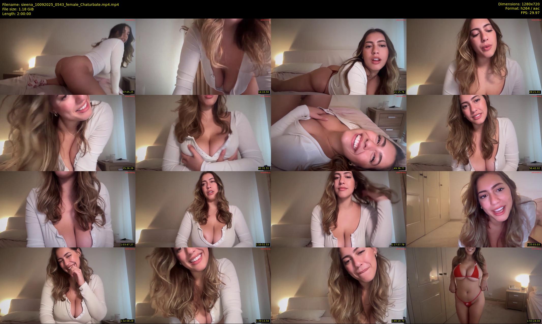 sieena — 120 minute Chaturbate female cam show recording, 720p, Sep 10, 2025