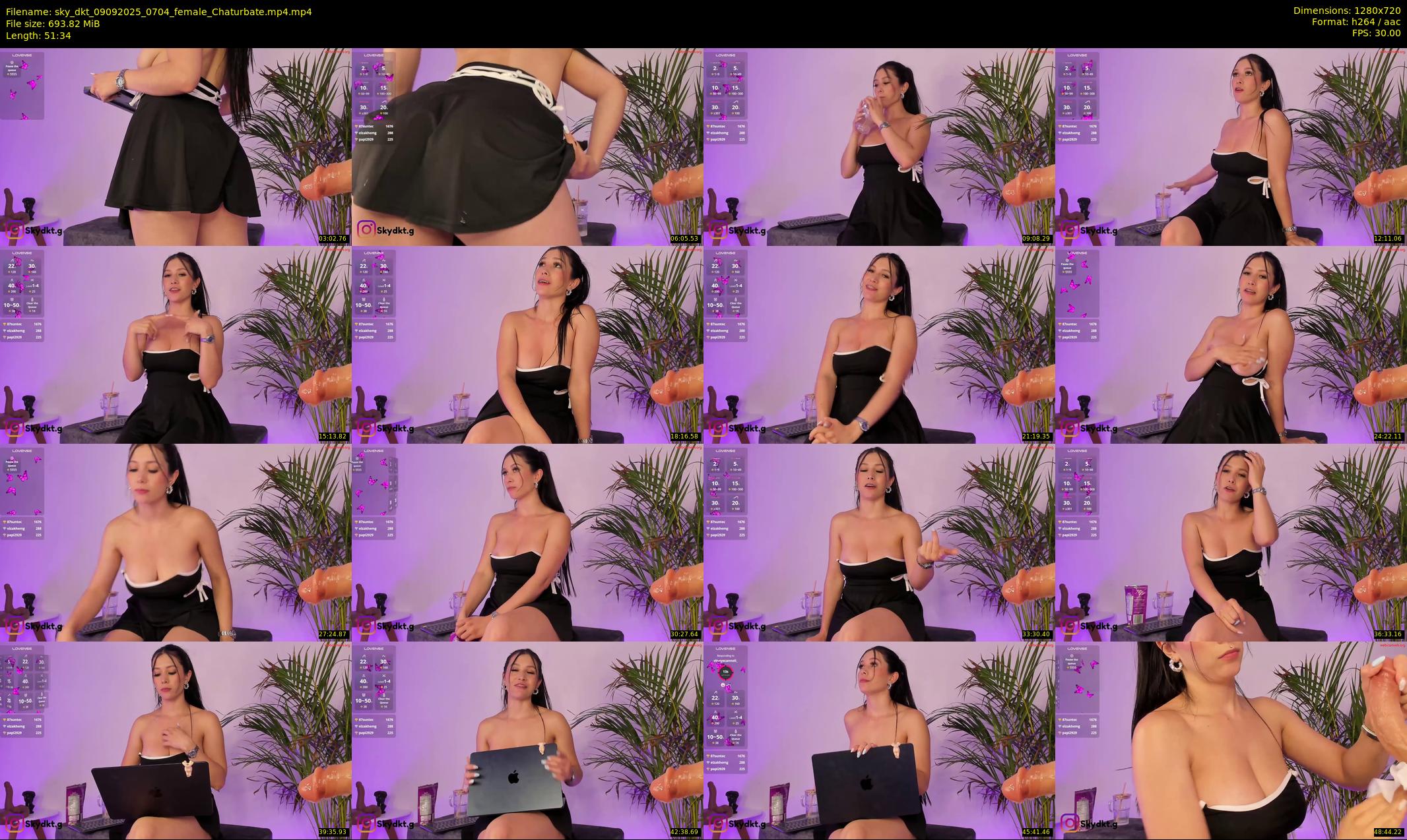 sky_dkt — 52 minute Chaturbate female cam show recording, 720p, Sep 9, 2025