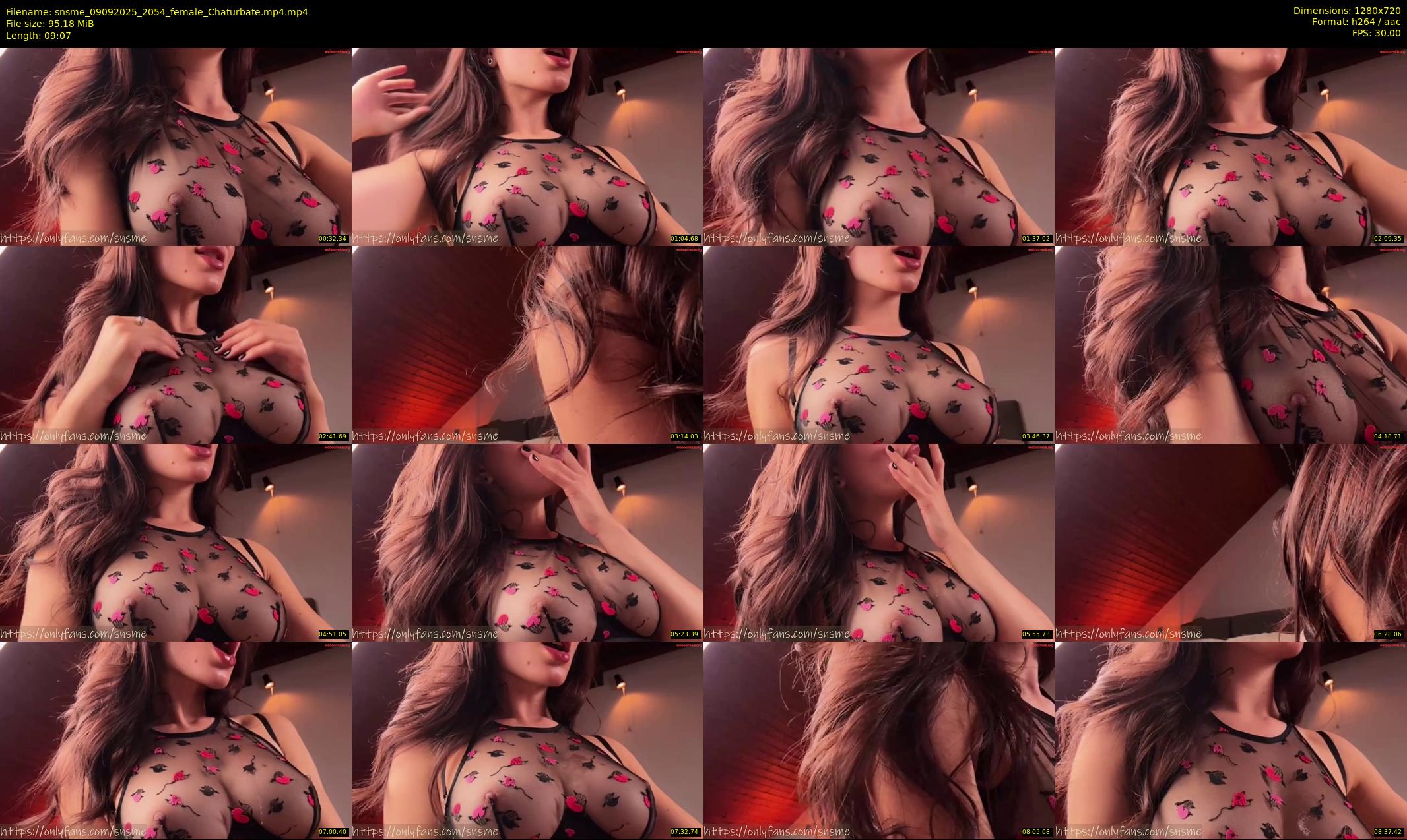 snsme — 10 minute Chaturbate female cam show recording, 720p, Sep 9, 2025