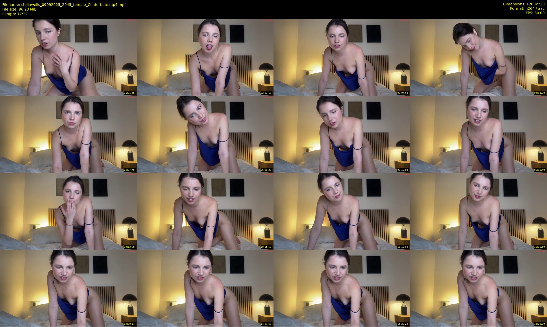 stellawells — 18 minute Chaturbate female cam show recording, 720p, Sep 9, 2025
