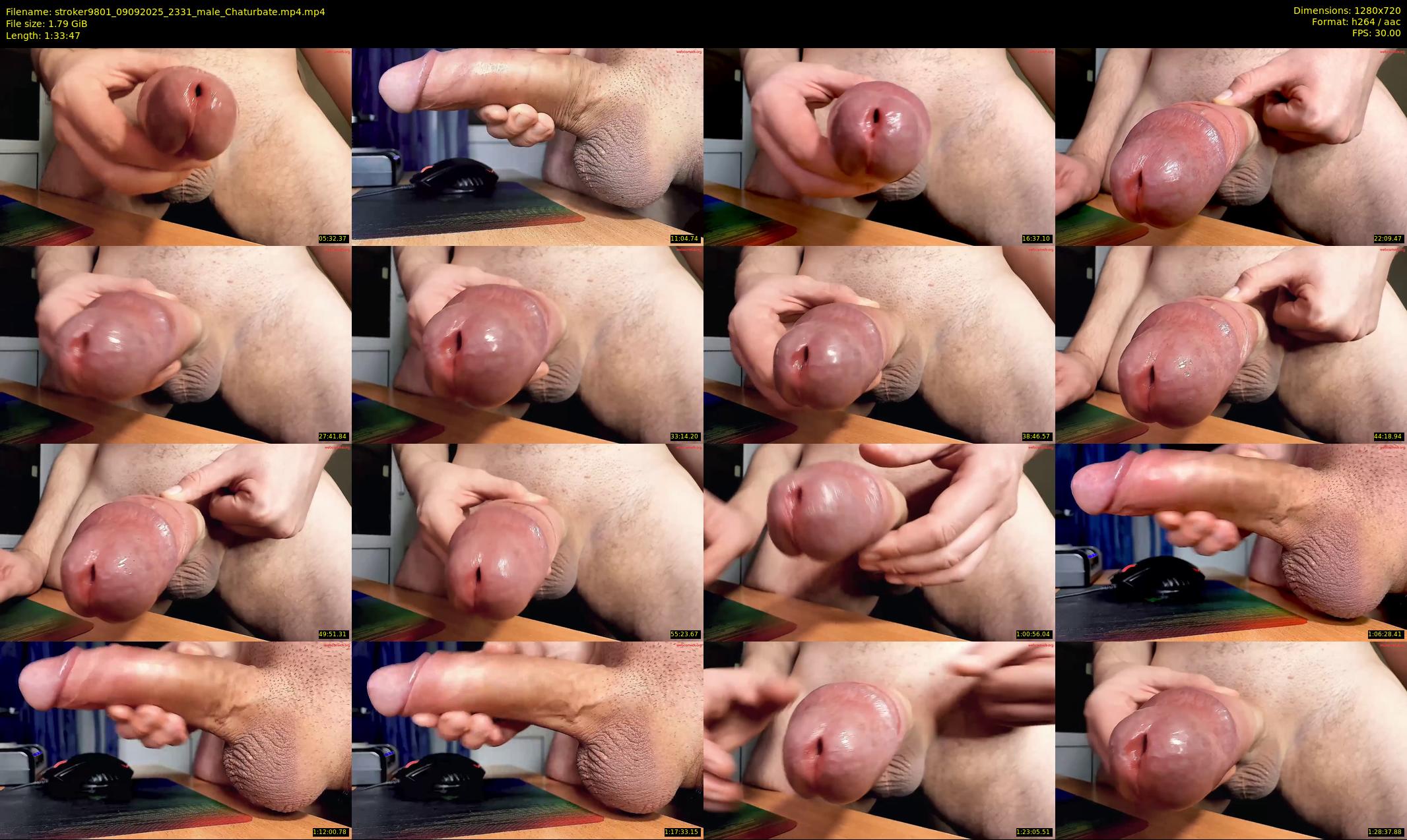 stroker9801 — 94 minute Chaturbate male cam show recording, 720p, Sep 9, 2025