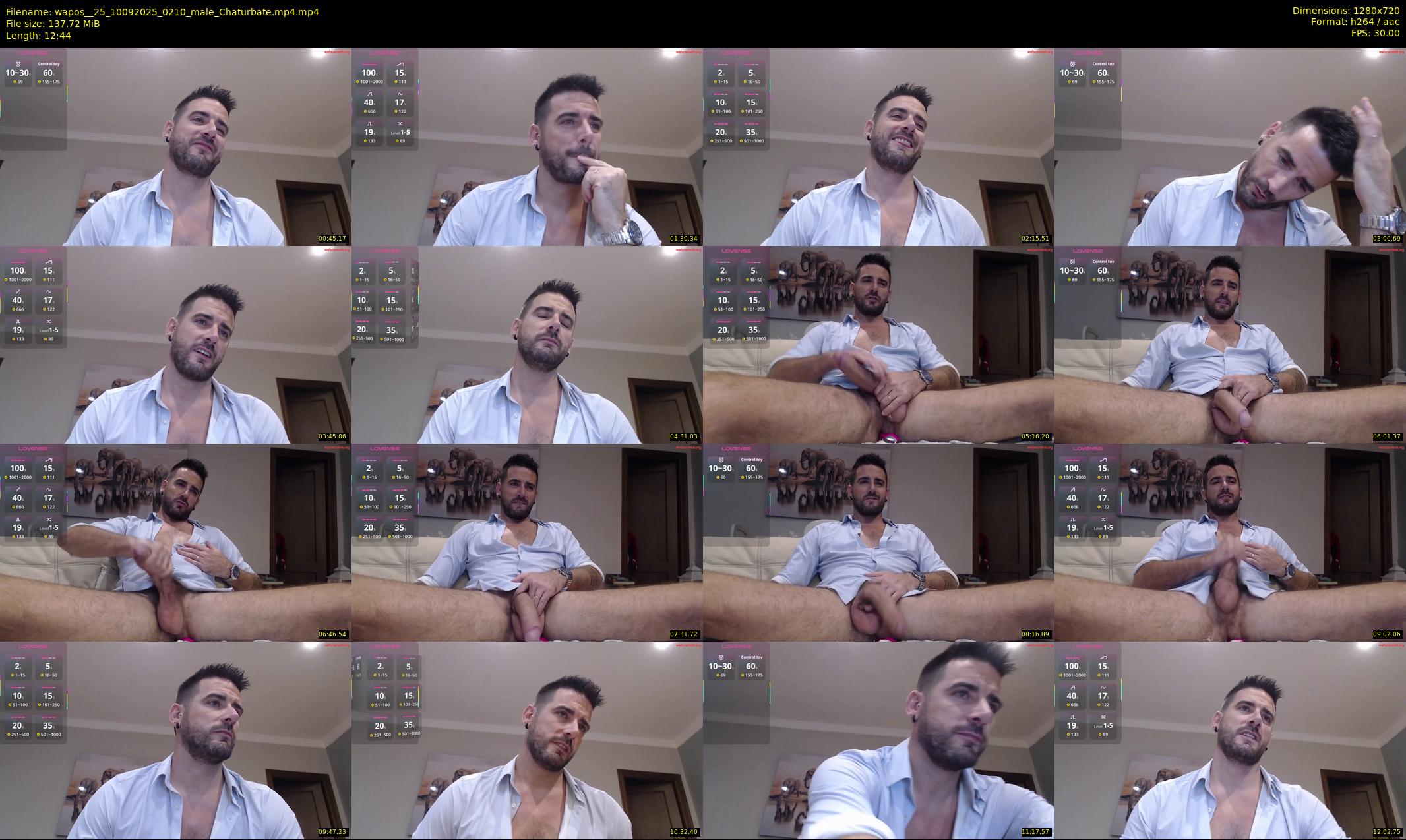 wapos__25 — 13 minute Chaturbate male cam show recording, 720p, Sep 10, 2025