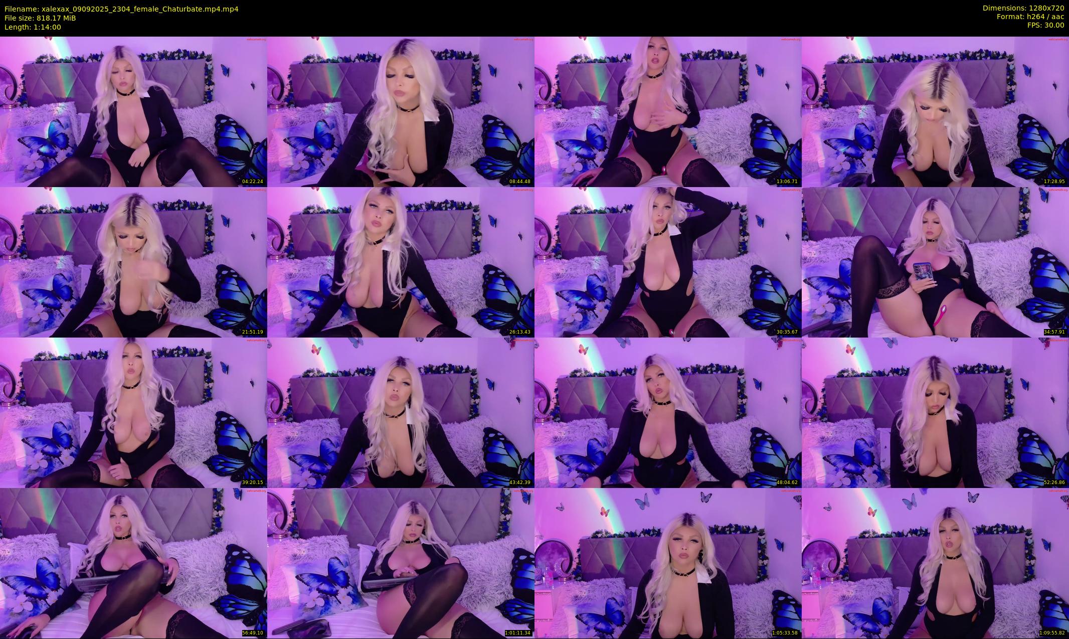 xalexax — 74 minute Chaturbate female cam show recording, 720p, Sep 9, 2025