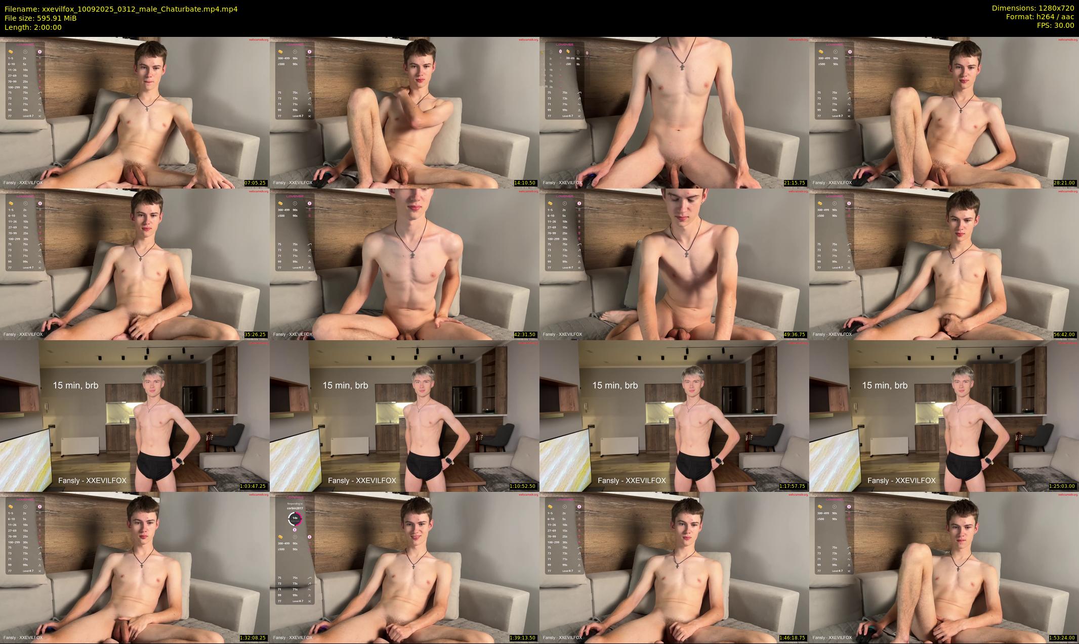 xxevilfox — 120 minute Chaturbate male cam show recording, 720p, Sep 10, 2025