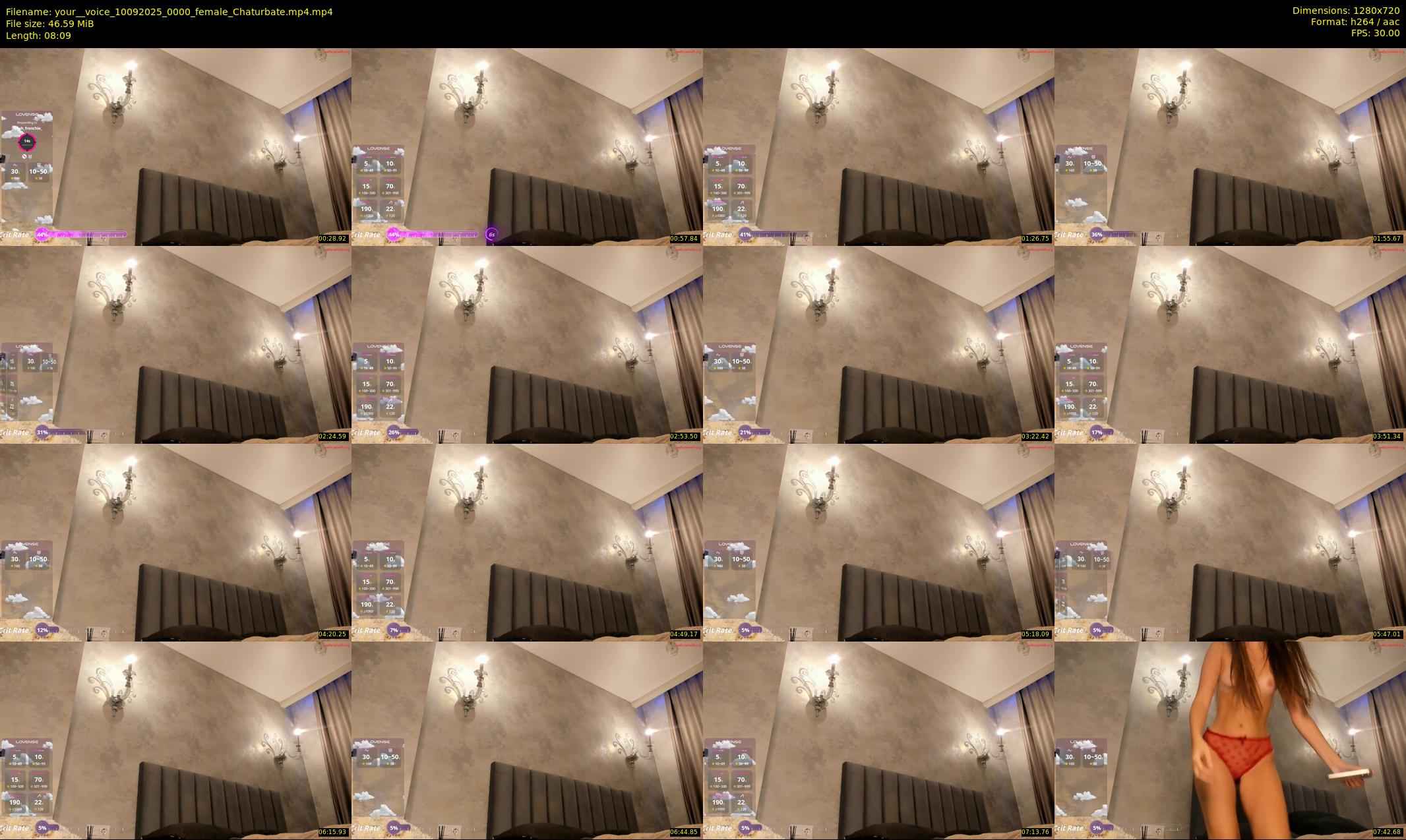 your__voice — 9 minute Chaturbate female cam show recording, 720p, Sep 10, 2025
