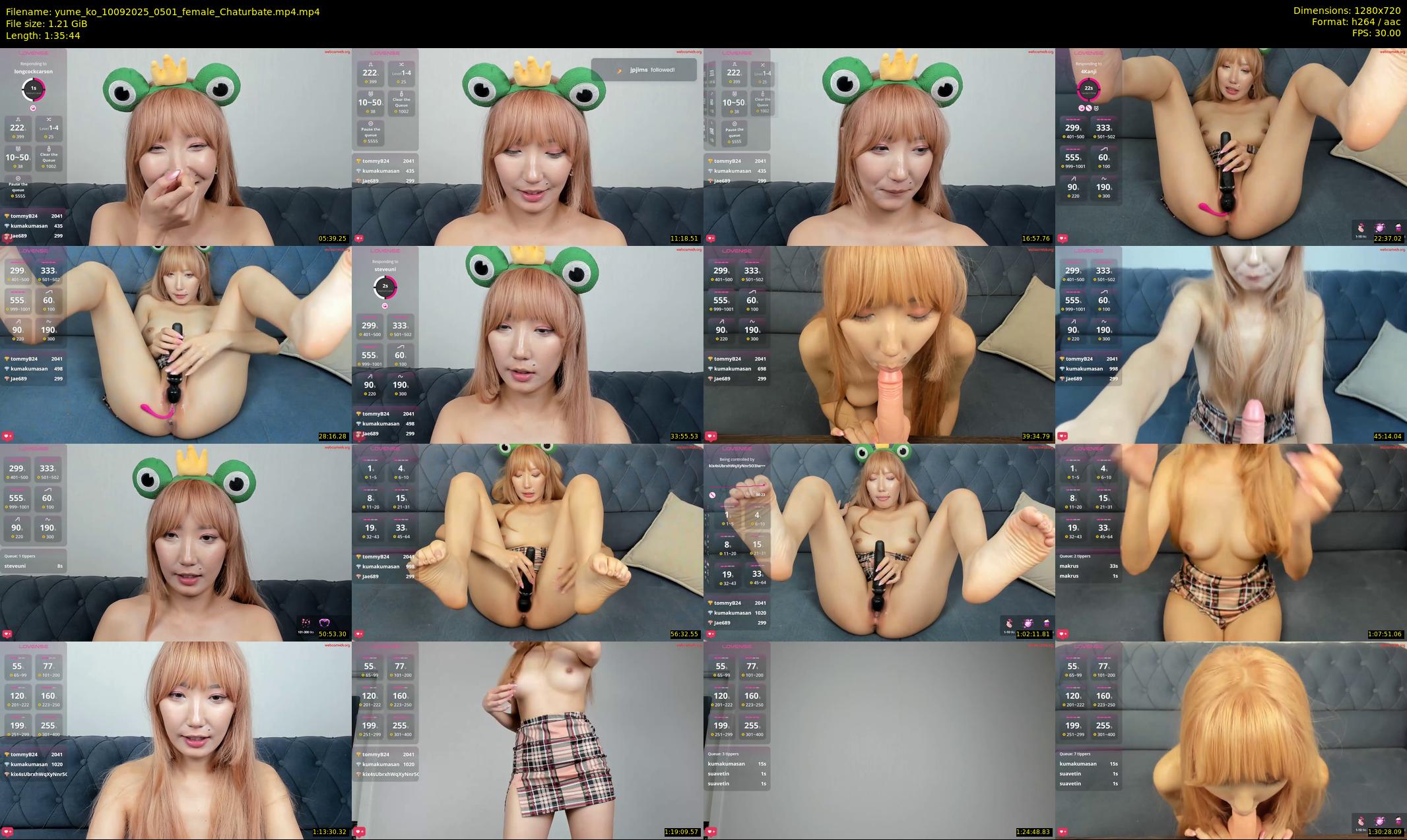 yume_ko — 96 minute Chaturbate female cam show recording, 720p, Sep 10, 2025