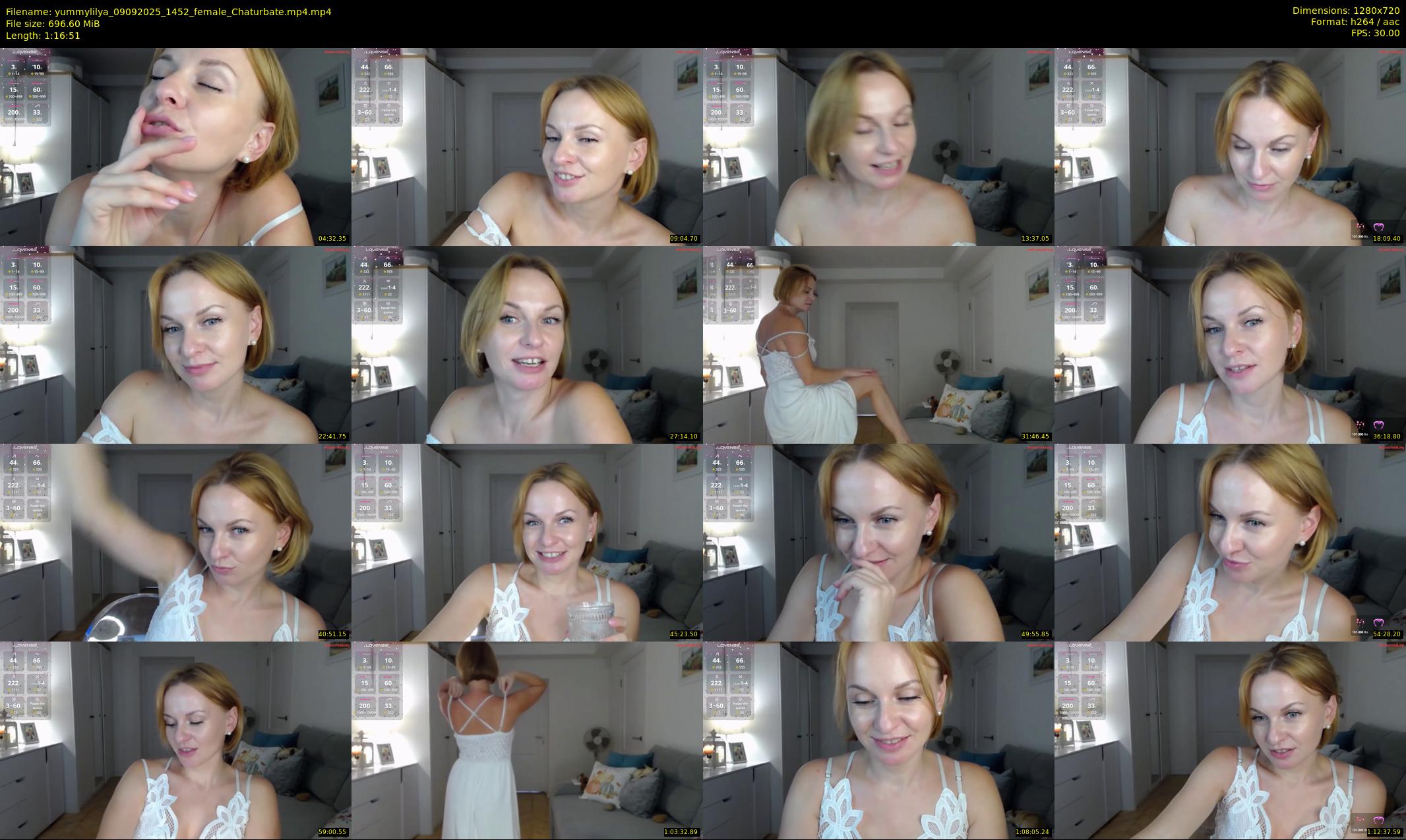 yummylilya — 77 minute Chaturbate female cam show recording, 720p, Sep 9, 2025