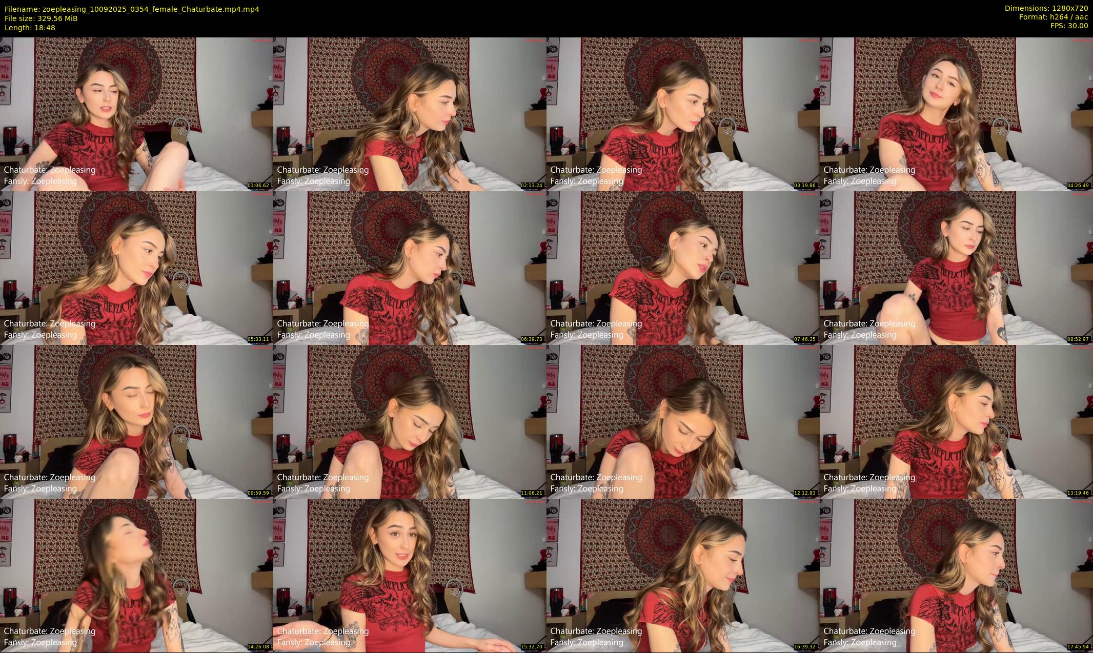 zoepleasing — 19 minute Chaturbate female cam show recording, 720p, Sep 10, 2025