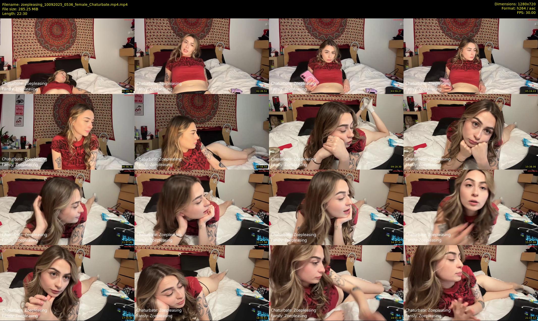 zoepleasing — 23 minute Chaturbate female cam show recording, 720p, Sep 10, 2025