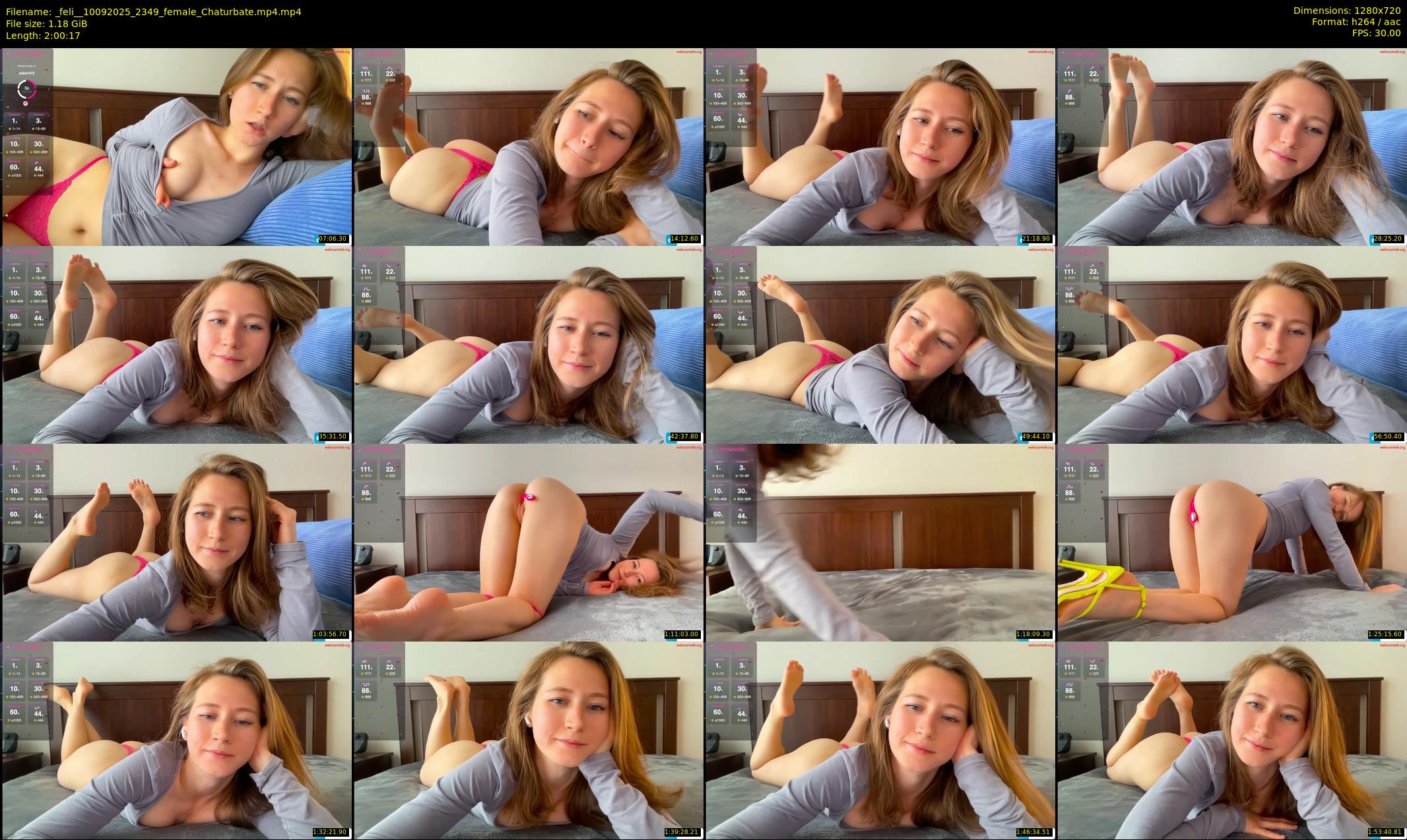 _feli_ — 121 minute Chaturbate female cam show recording, 720p, Sep 10, 2025