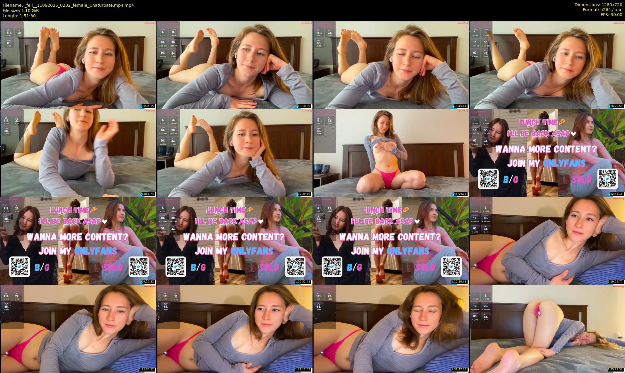 _feli_ — 112 minute Chaturbate female cam show recording, 720p, Sep 11, 2025